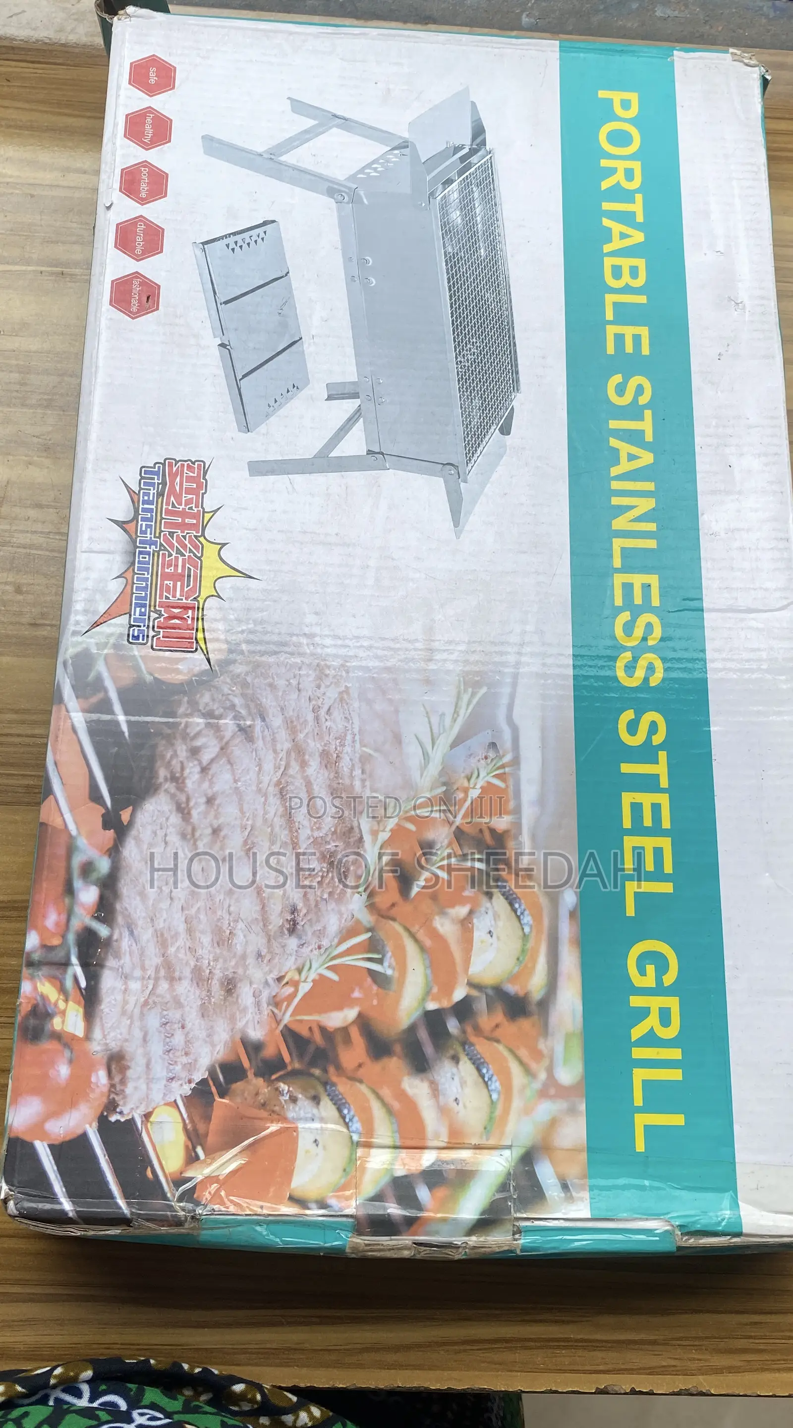 Portable Stainless Steel Charcoal Grill
