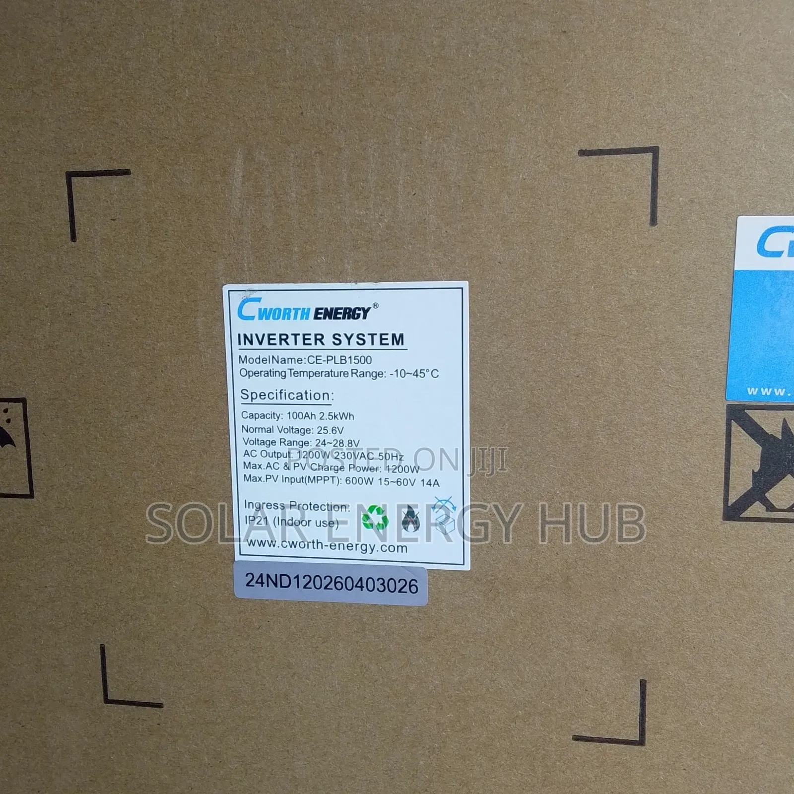 2.5kwh/12v Cworth Lithium Battery