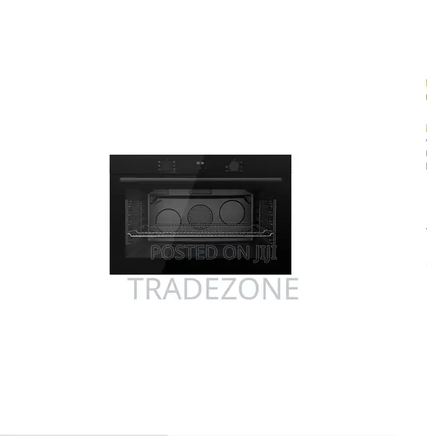 Maxi Electric Built-in Oven 90CM (QX97BLD) Black Glass