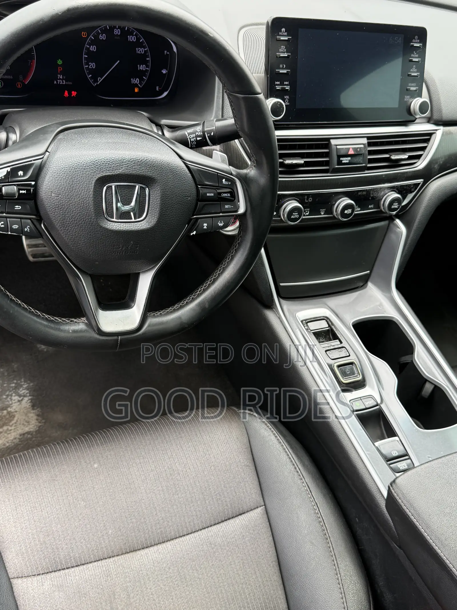 Honda Accord Sport (2.0L 4cyl Turbo 10A) 2019 Black