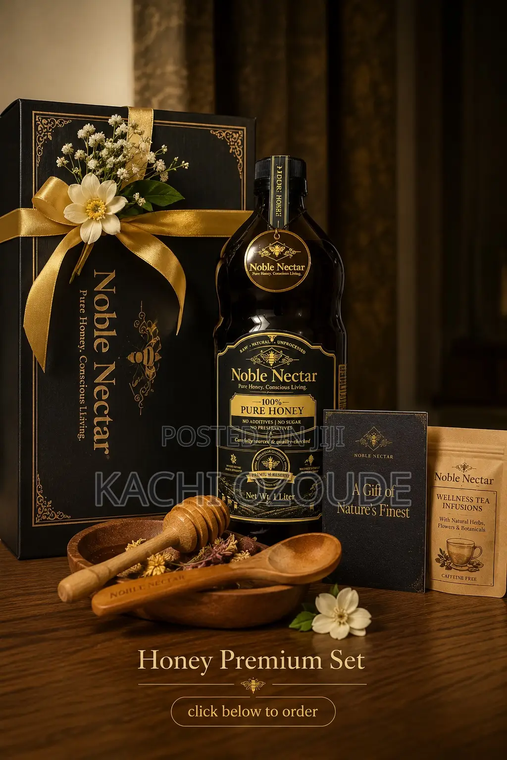 100% Pure Raw, Natural Honey Box | Noble Nectar Honey Kit