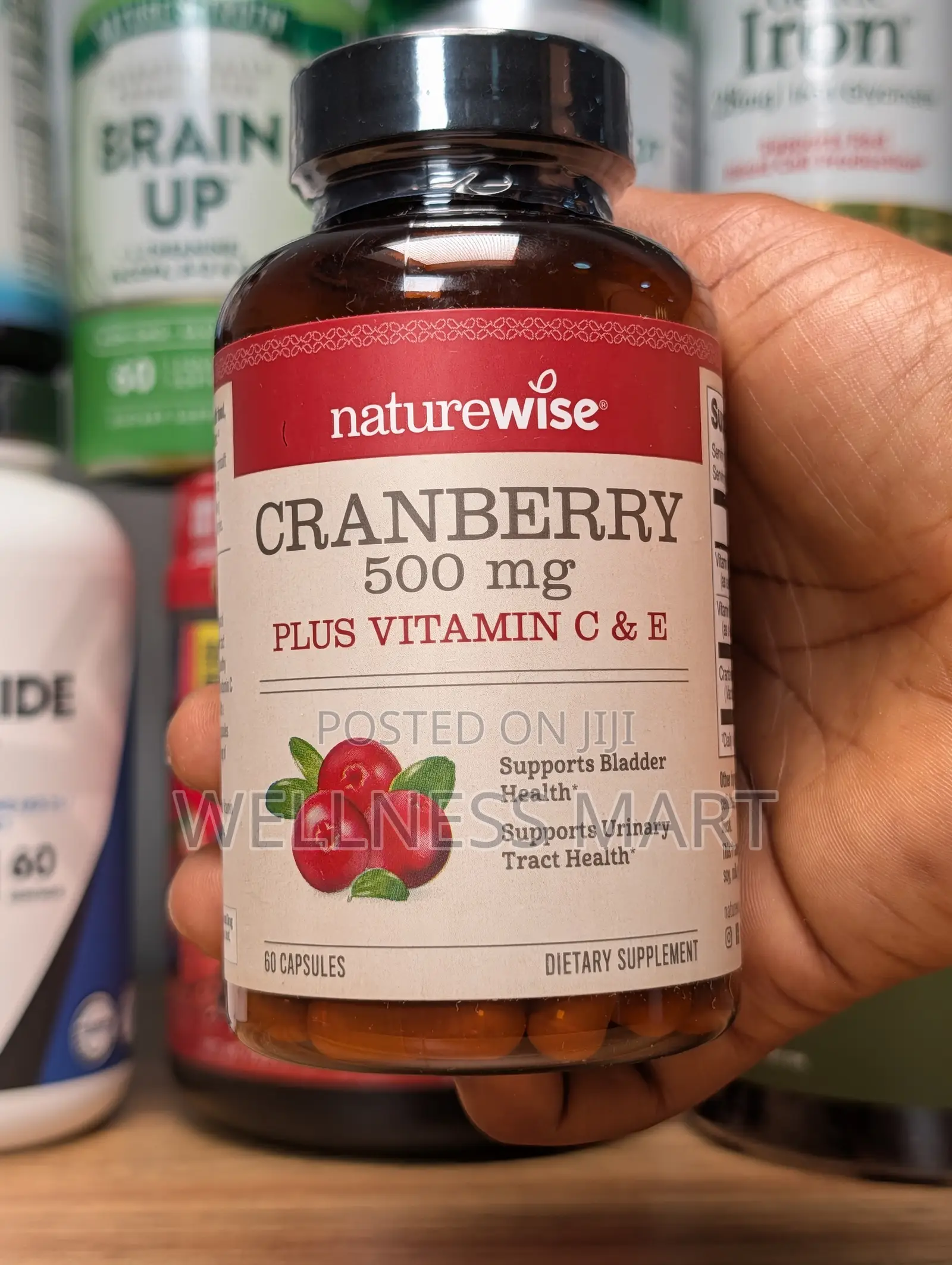 NatureWise Cranberry Extract 500mg 120 Caps | USA UTI Support