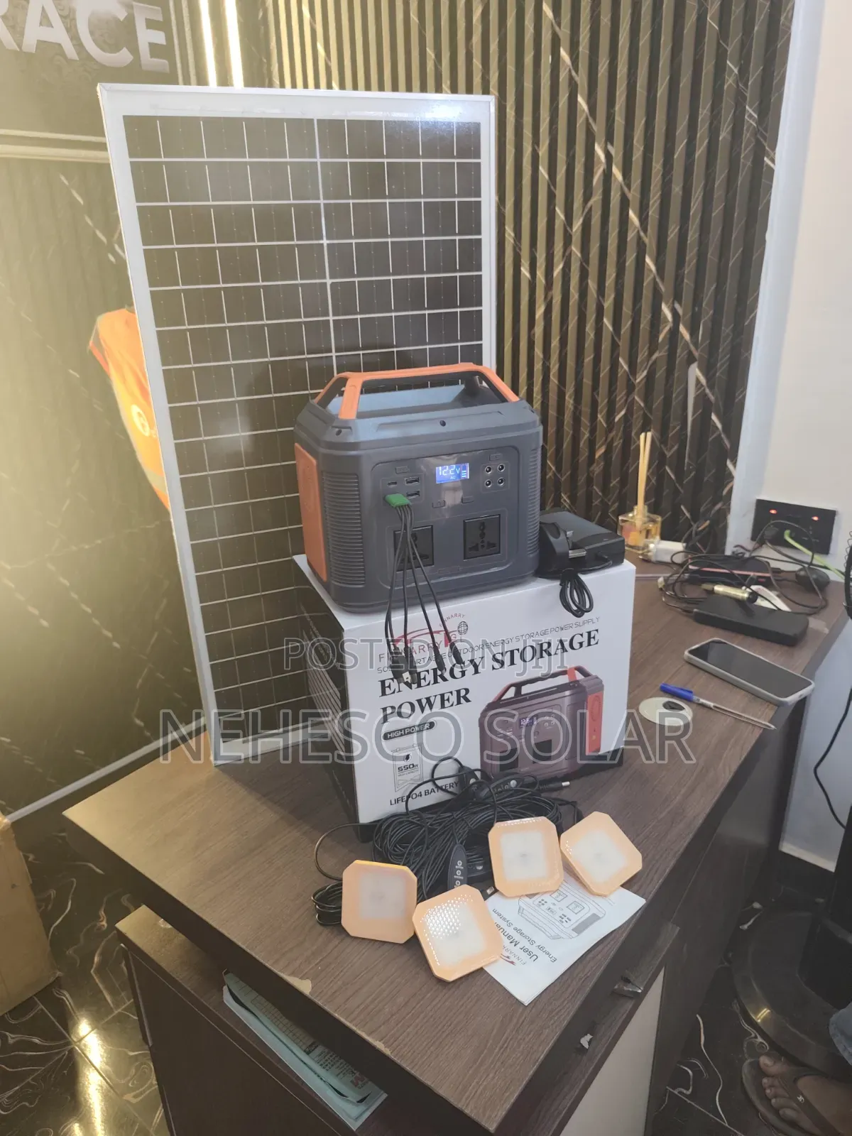 350W Solar Generator With 50W Solar Panel – Portable Backup Power