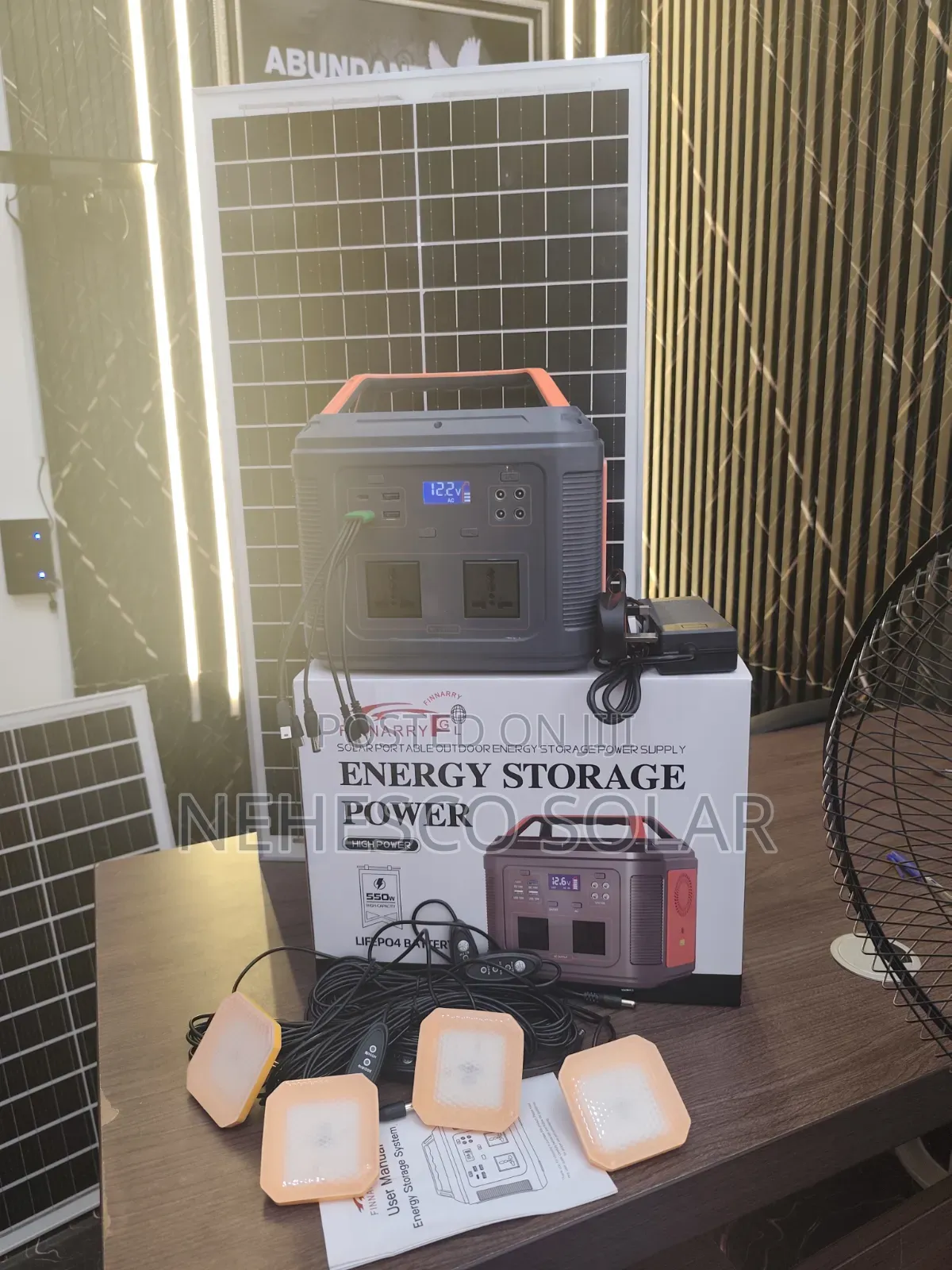 350W Solar Generator With 50W Solar Panel – Portable Backup Power