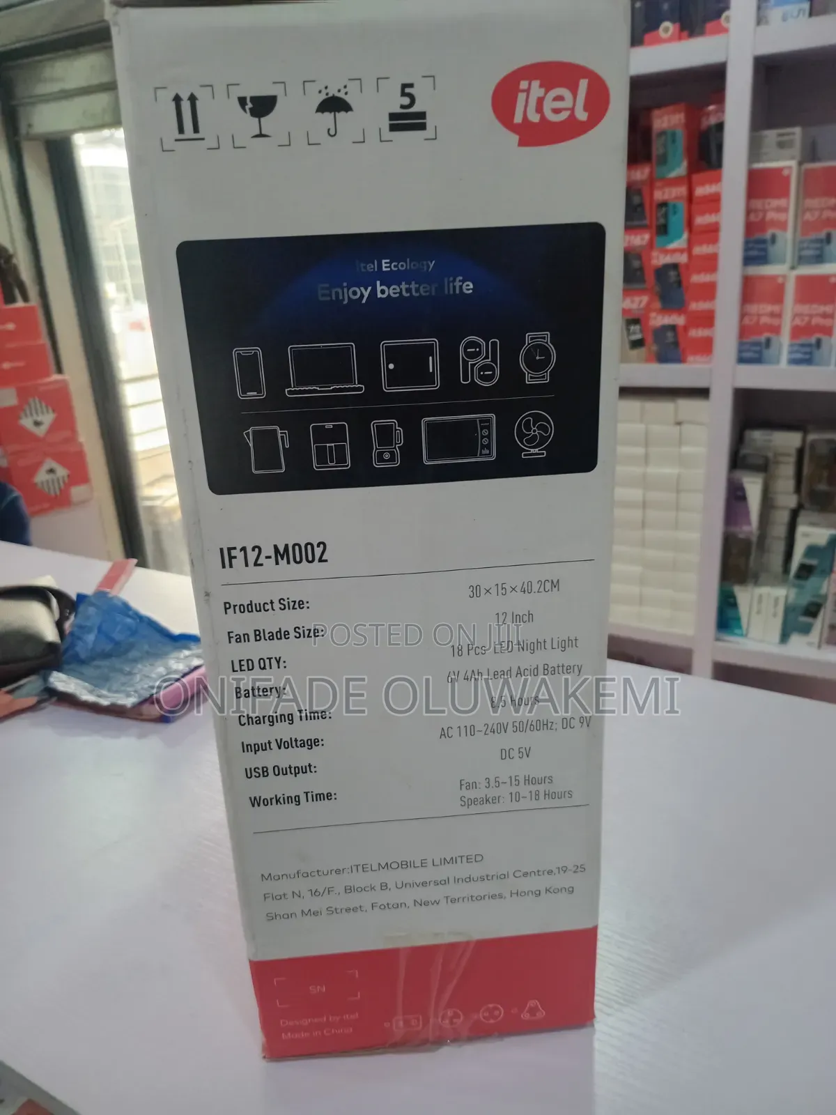 Itel Lonter Fan IF12-M002