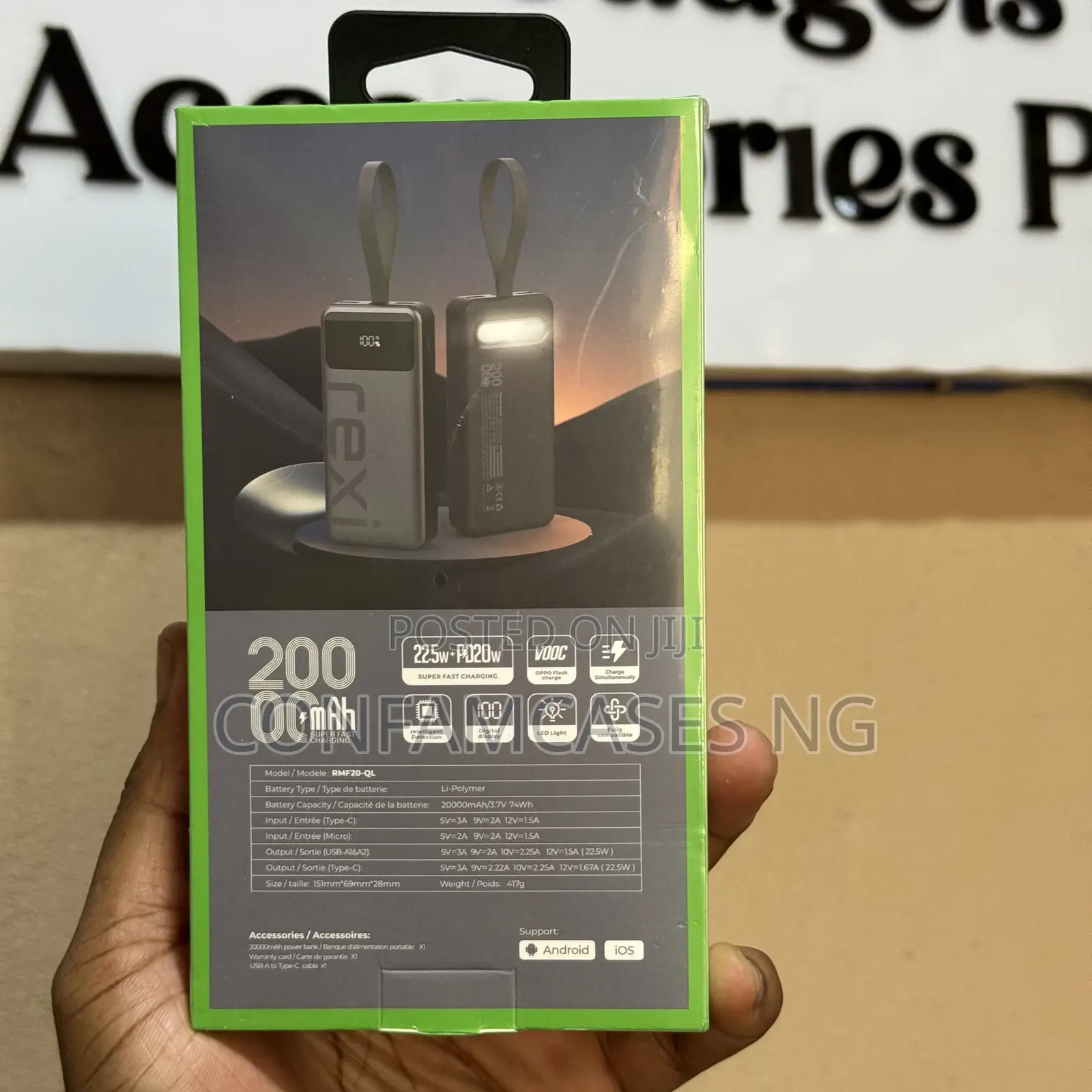 Rexi 20000mah 22.5w Fast Charging Power Bank