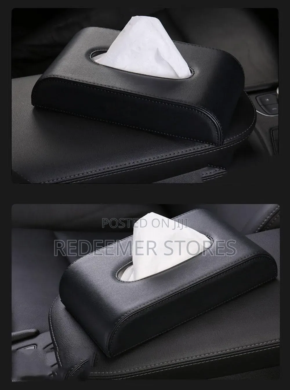 Black Lexus Tissue Box Car Home Holder