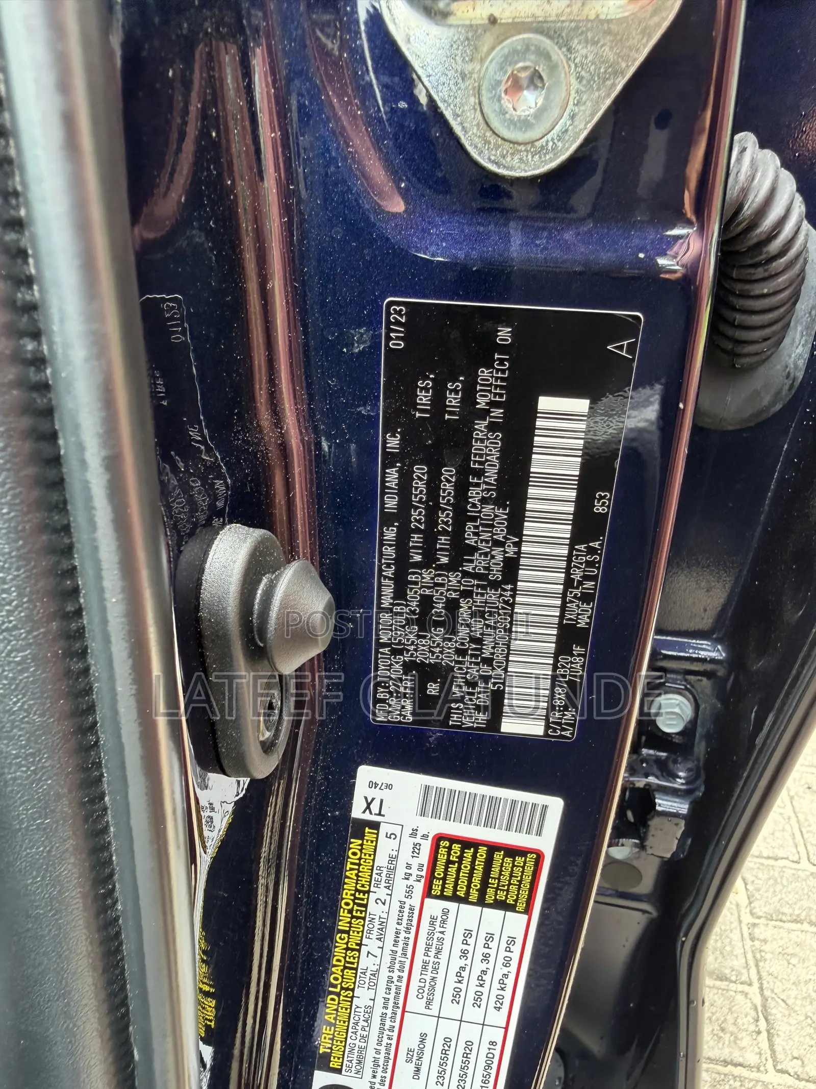 Toyota Highlander Limited AWD 2023 Blue
