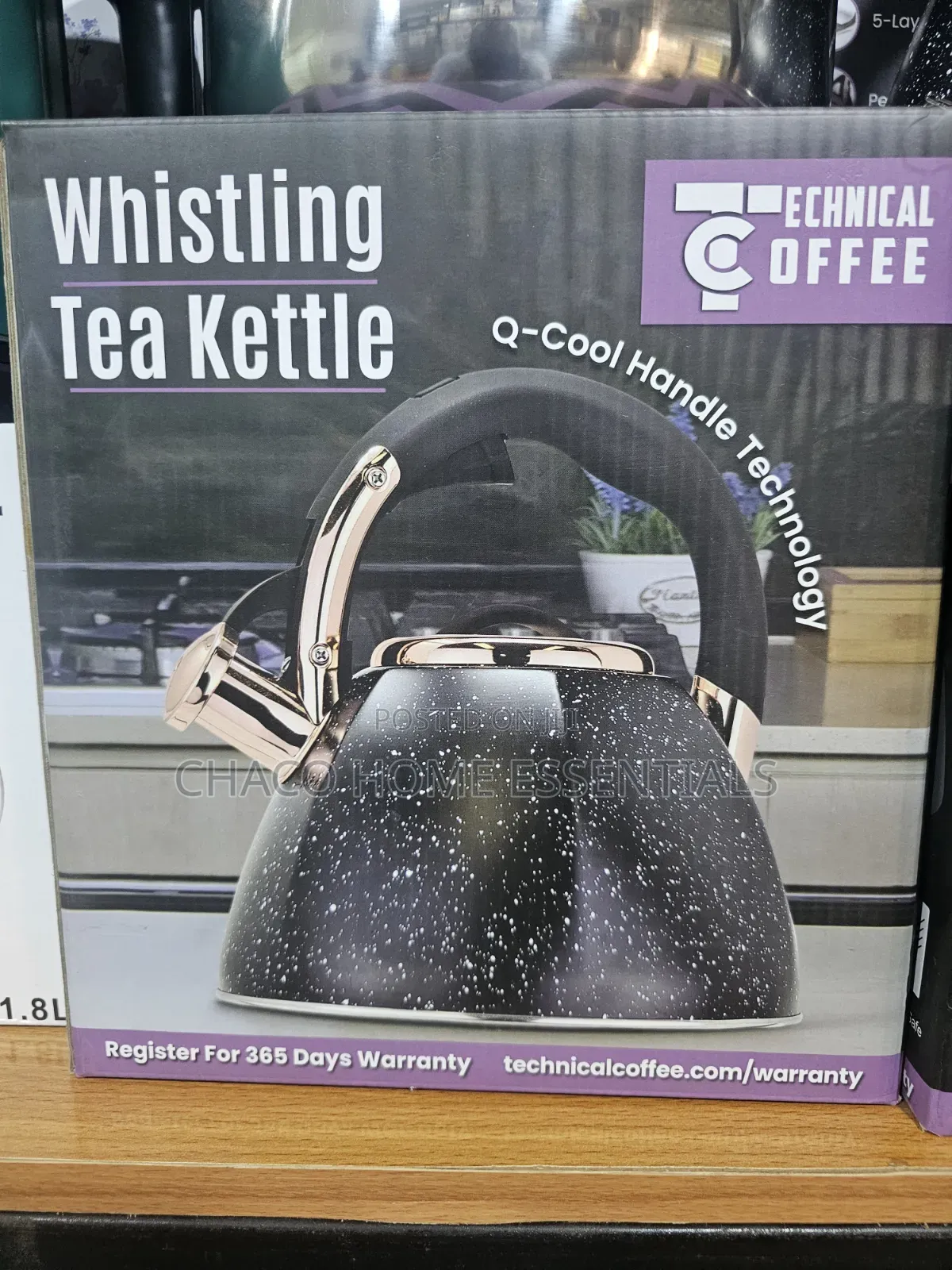 Technical Coffee Whistling Tea Kettle - 2.8L Stainless Steel