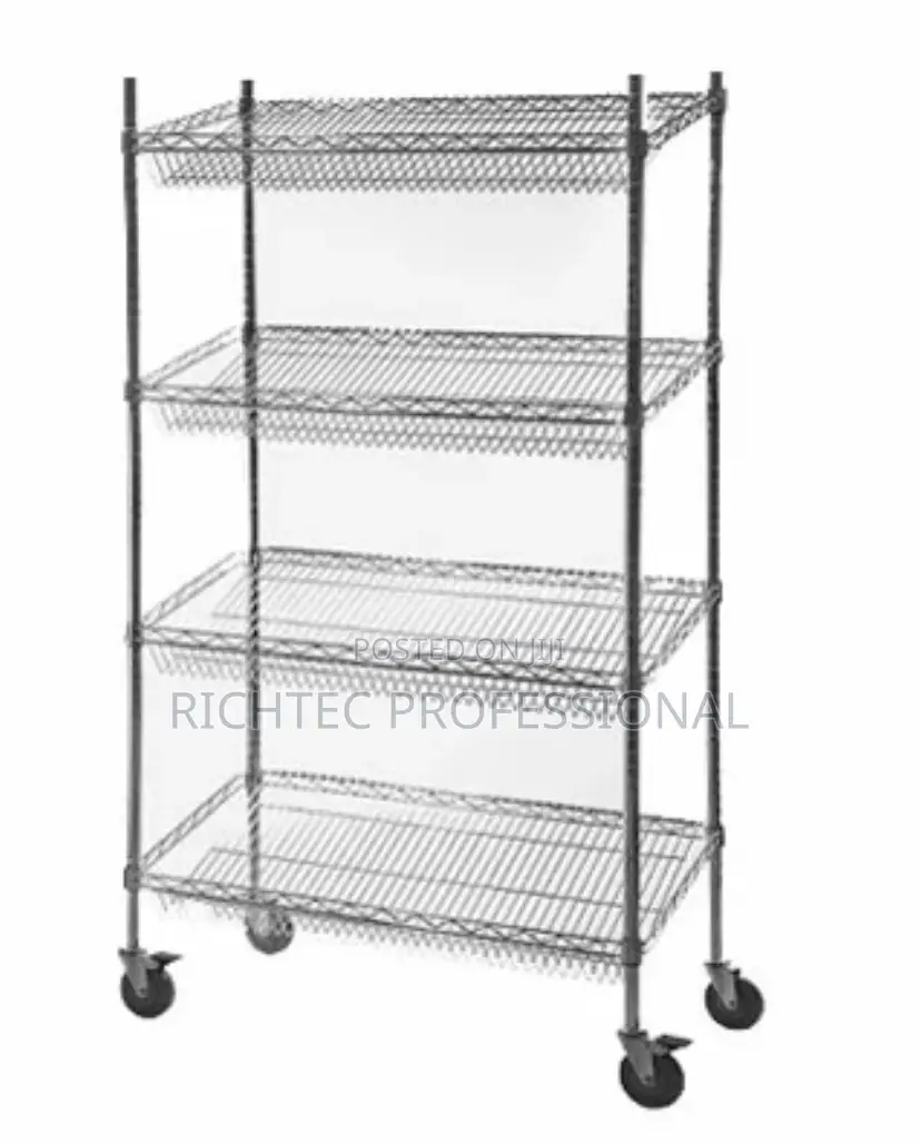 High Quality SLANT Commercial Utility Display Shelf / Bread Rack