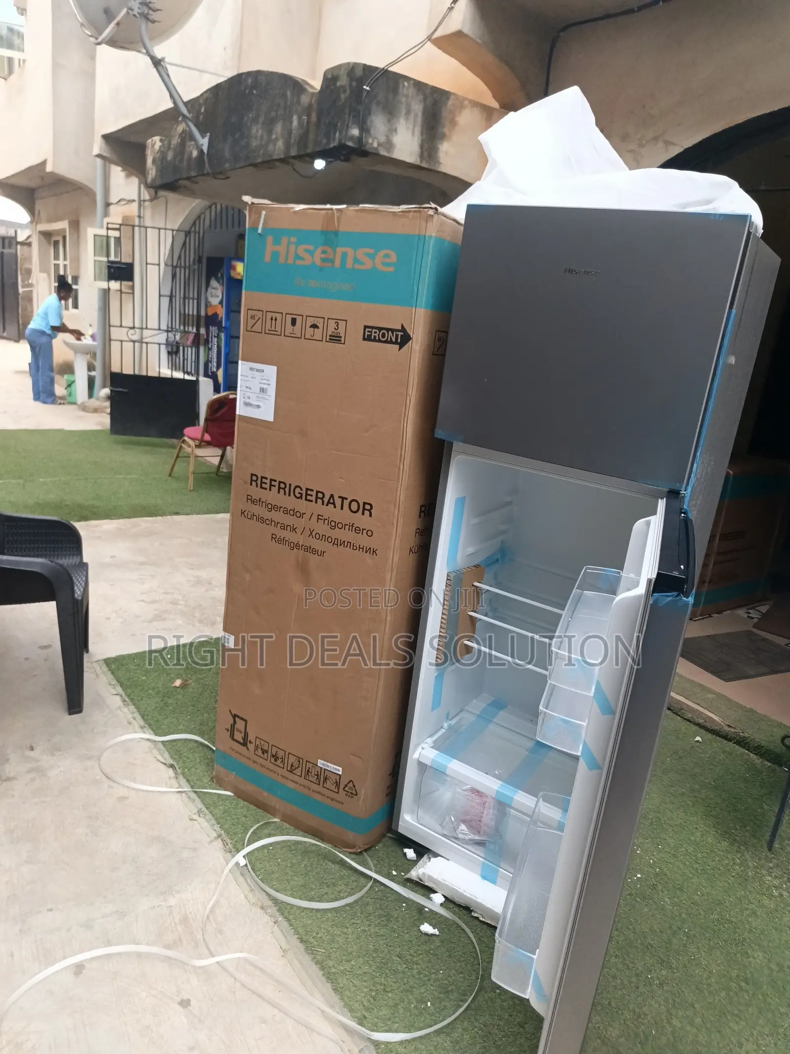 Hisense Durable Double Door Fridge