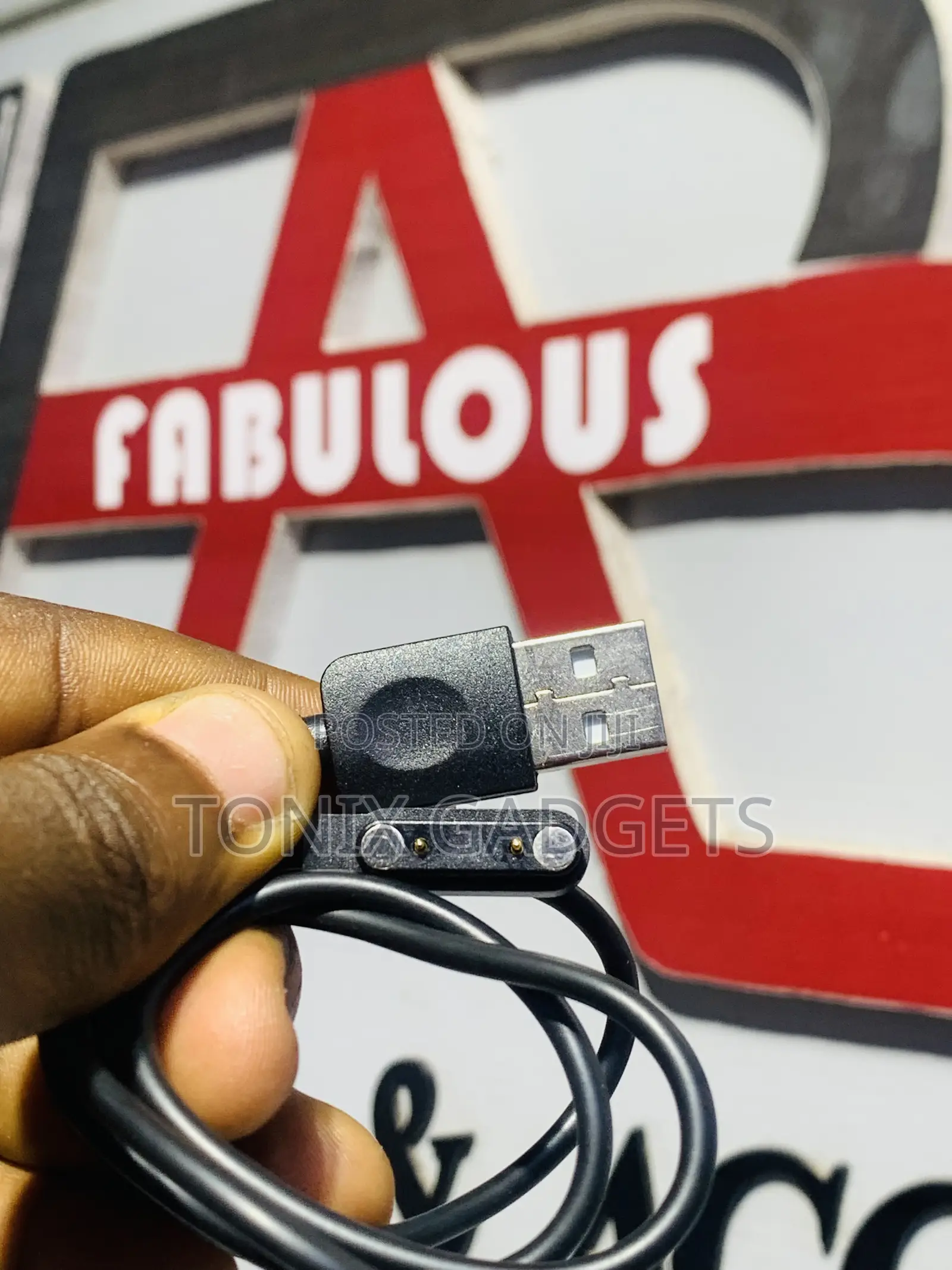 Q18 Smartwatch Charging Cables (USB Magnetic/2-Pin Charger)
