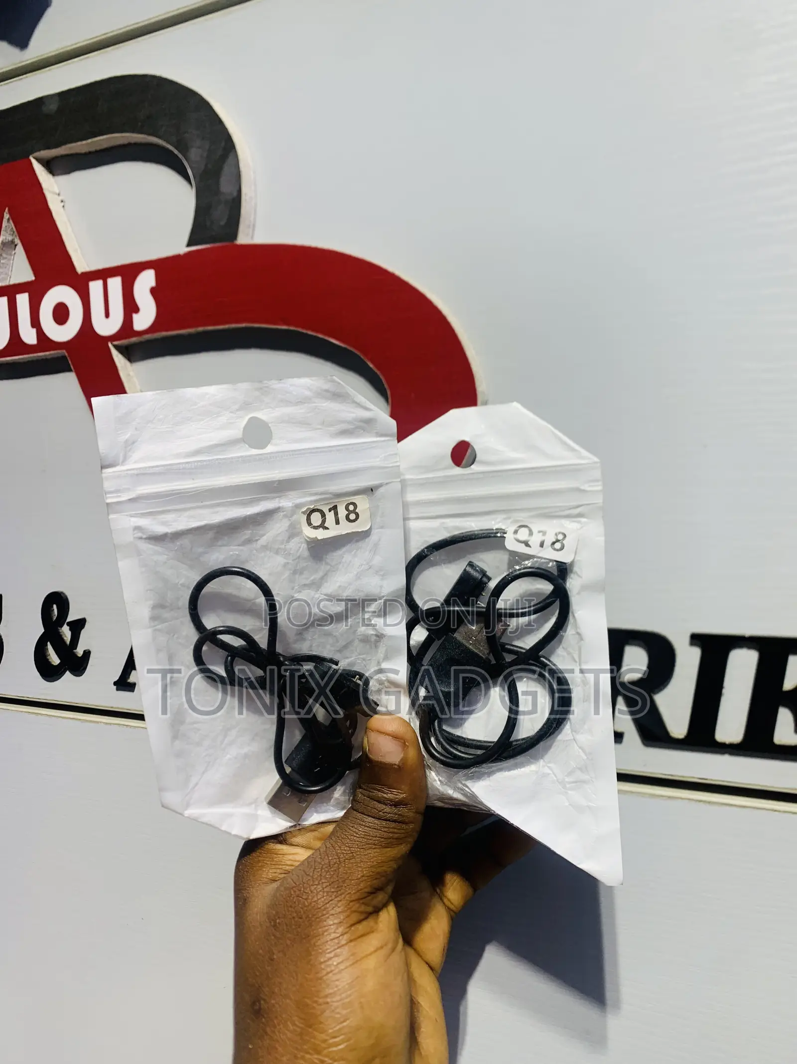 Q18 Smartwatch Charging Cables (USB Magnetic/2-Pin Charger)