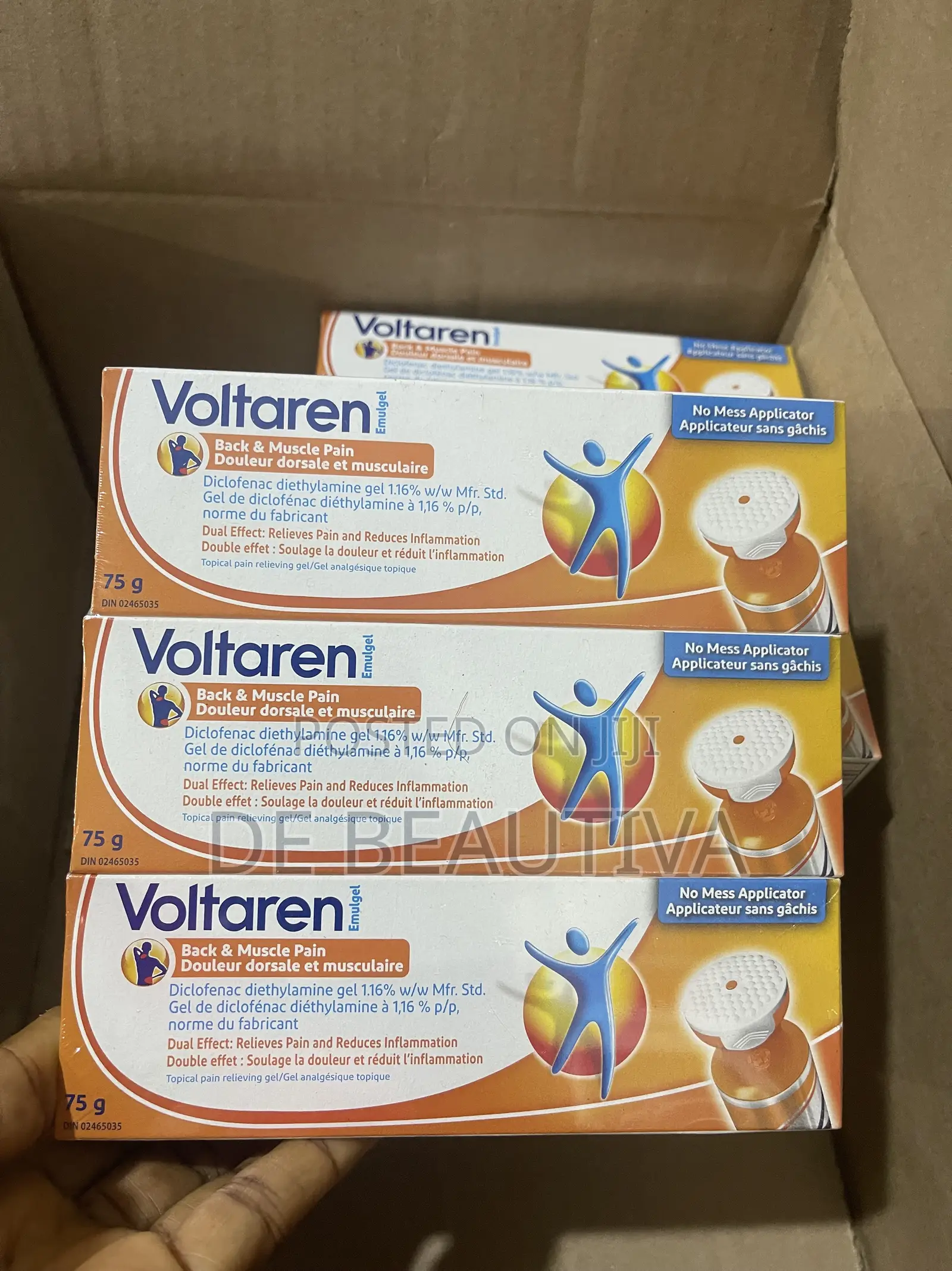 Voltaren Emulgel Back Muscle Pain Relief Gel 75g – Diclofenac 1.16%