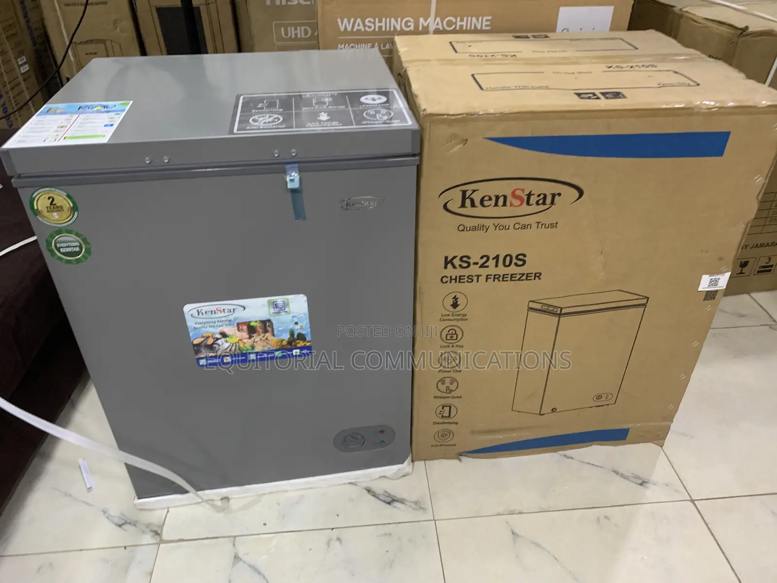 KENSTAR KS-210S 142L Chest Freezer for Family Food Storage