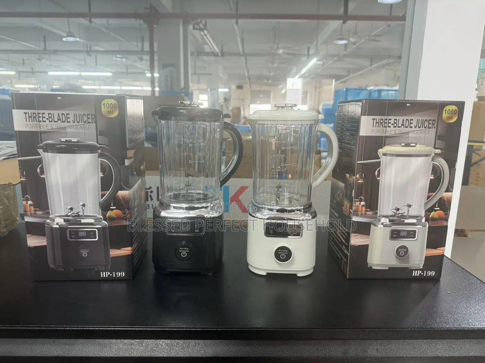 Rechargeable Blender With 3blades