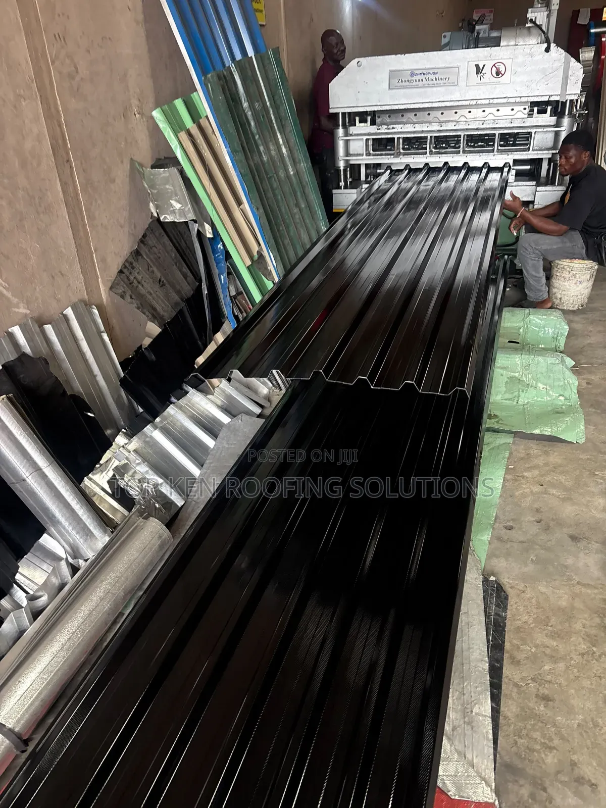 0.58 T/Black Oven Baked Longspan Aluminium Sheet
