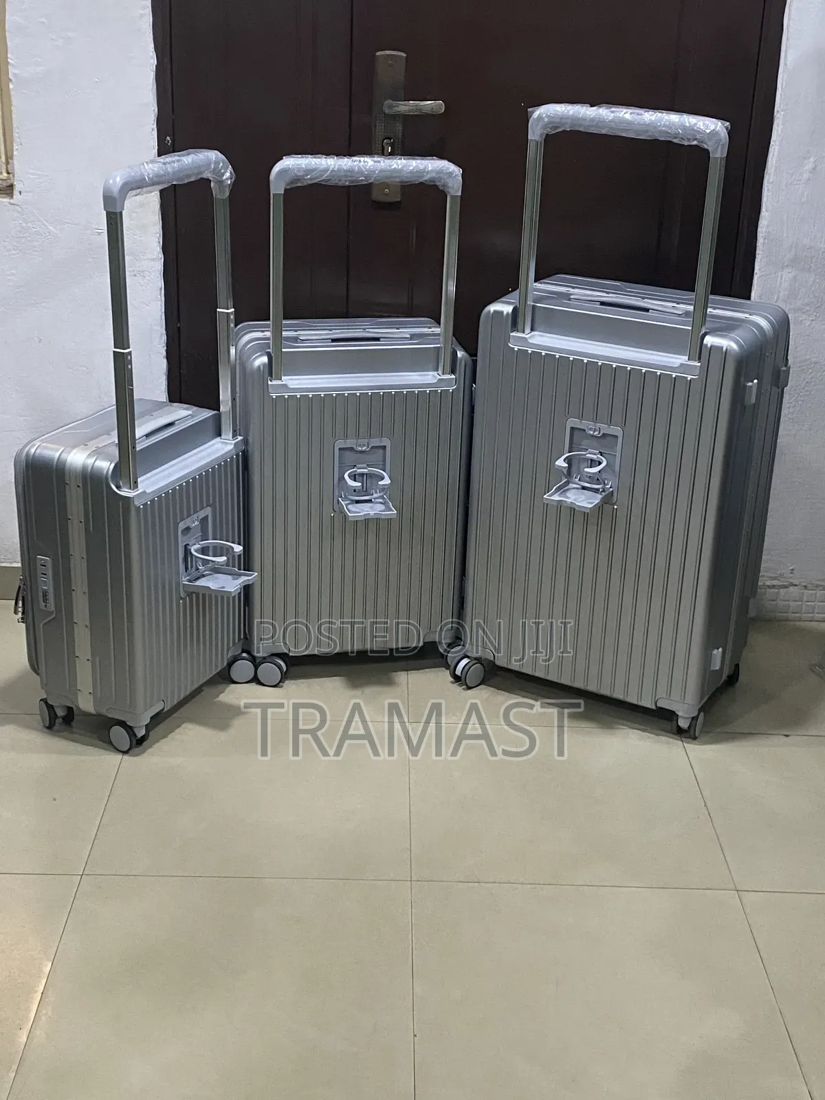 3 Set Silver Aluminum Luggage - Premium Travel Suitcase Set