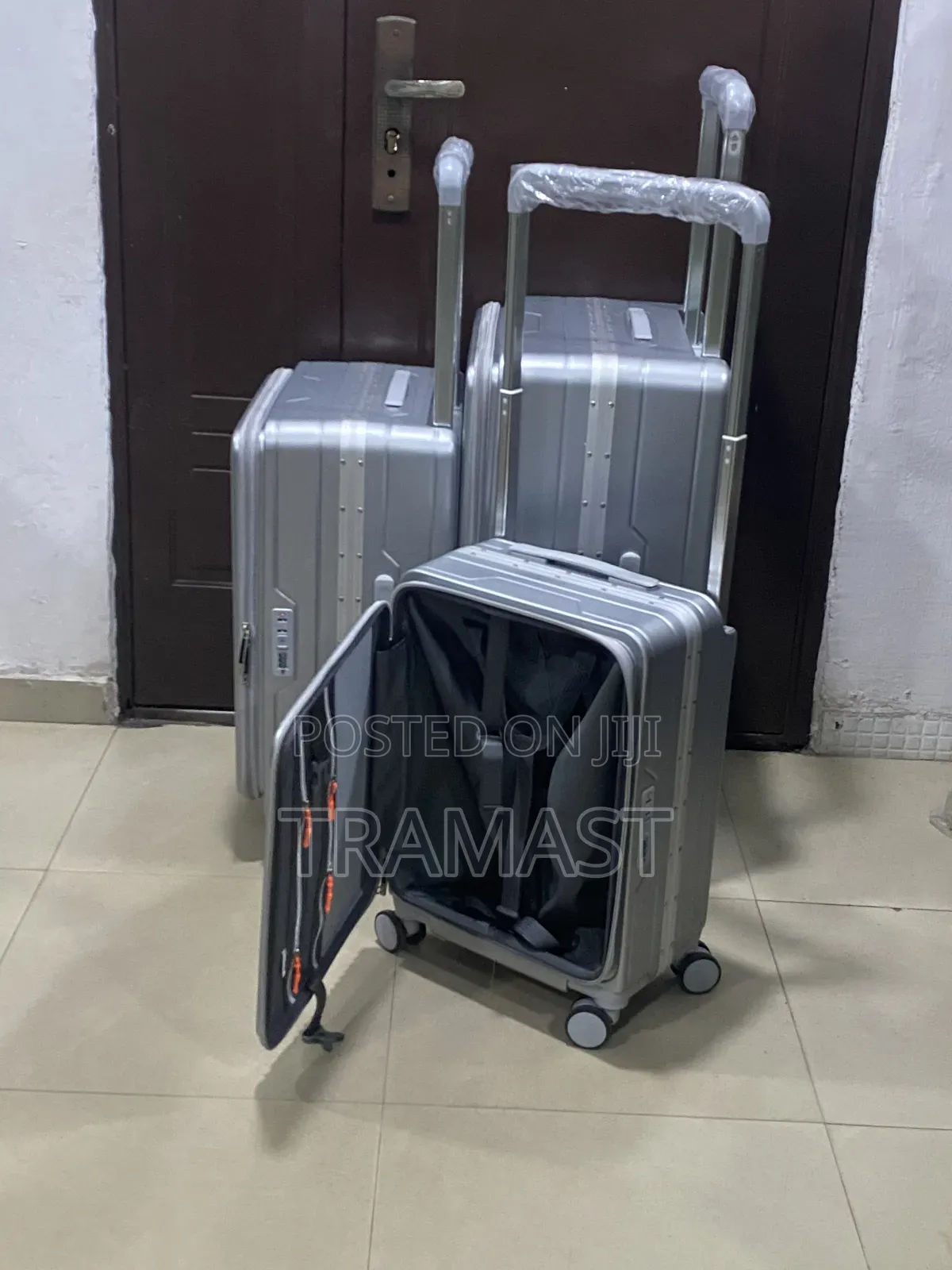3 Set Silver Aluminum Luggage - Premium Travel Suitcase Set