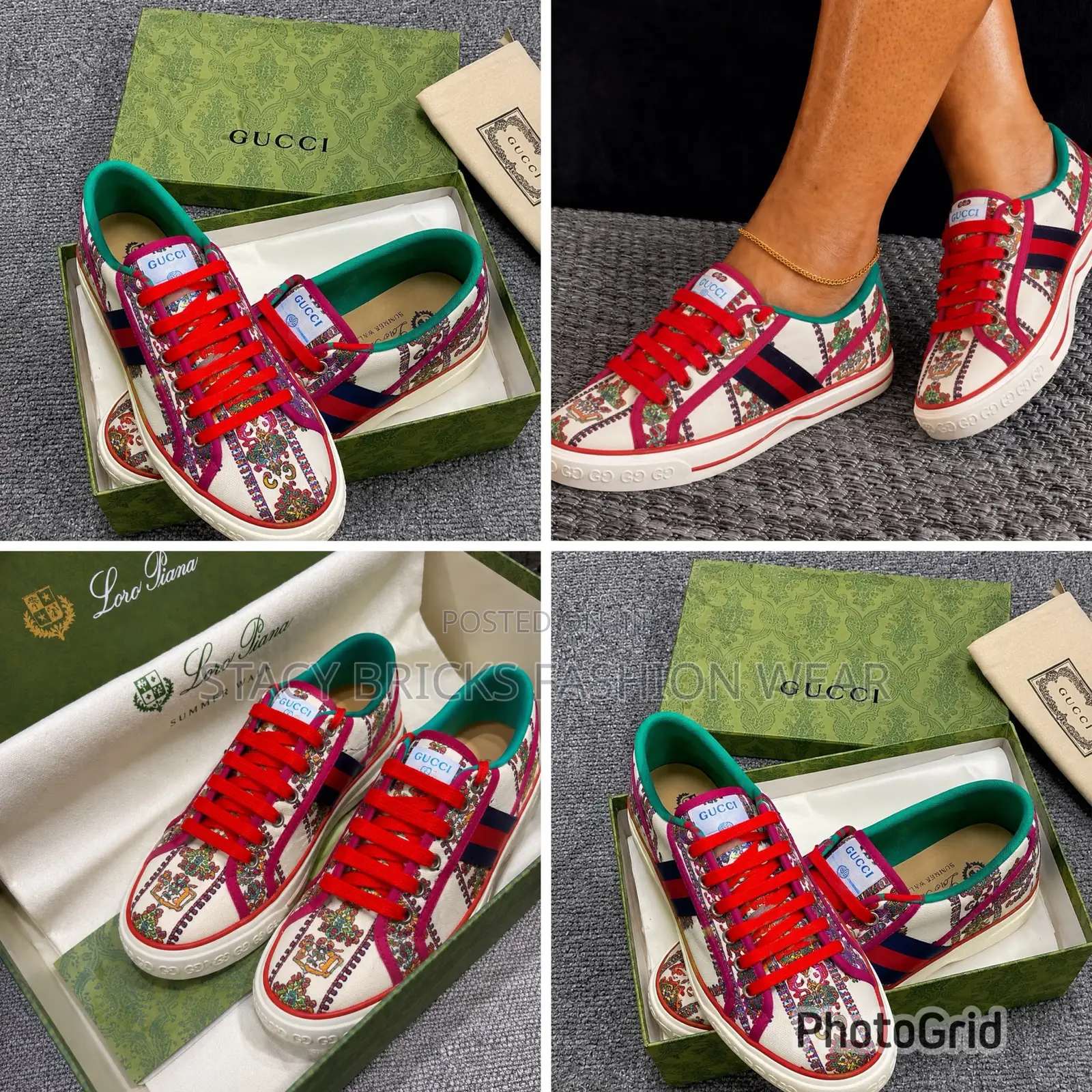 Luxury Gucci Sneakers Comes With Full Package