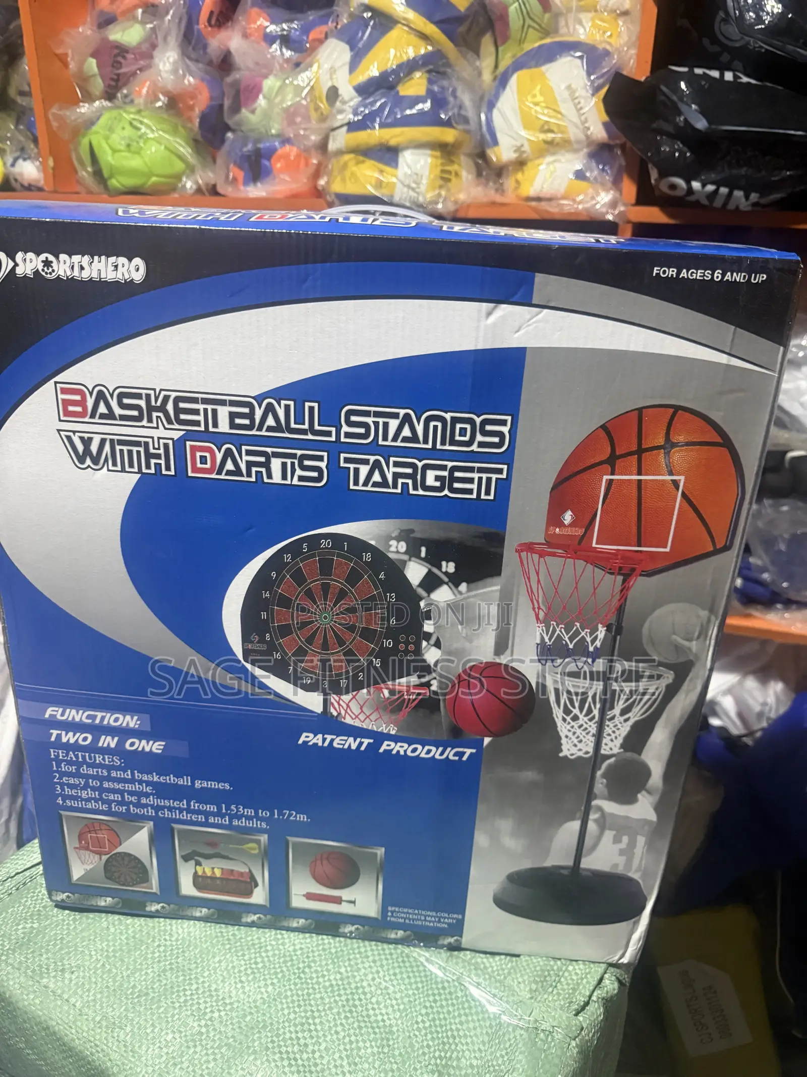 Basketball Stands With Dart Target