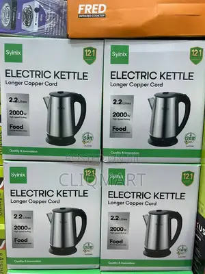 Syinix Electric Kettle 2.2L - 2000W Fast Boil Stainless Steel Kettle