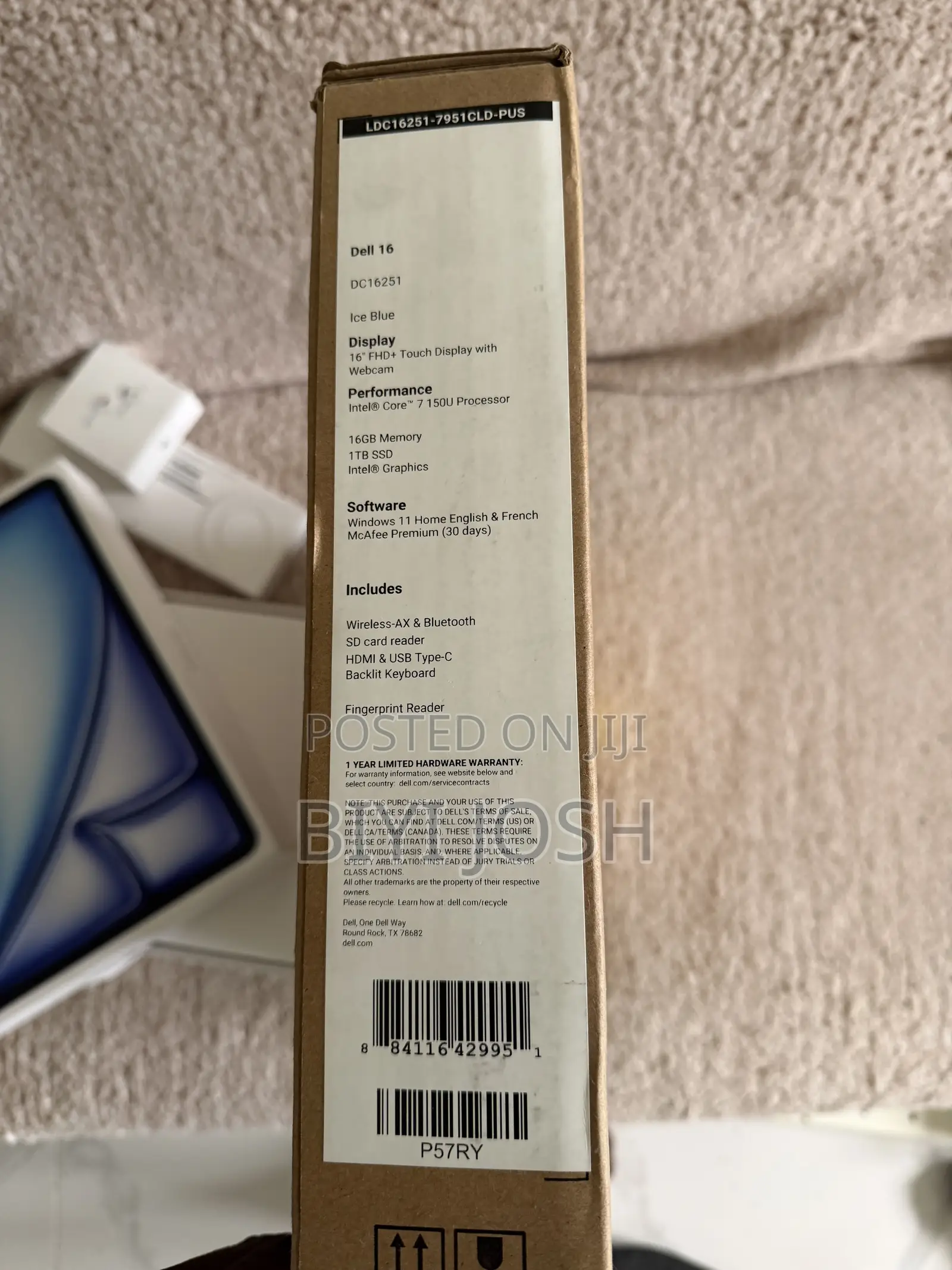 New Laptop Dell 16GB Intel Core i7 SSD 1T