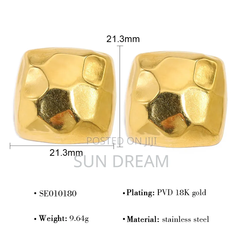 Cube Stud Ladies Earrings Gifts Jewelry