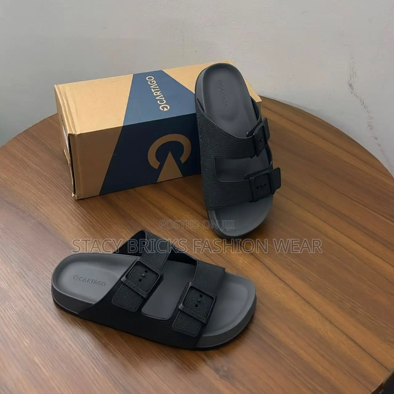 Cartago Rubber Black Birken Style Sandal Available in Store*