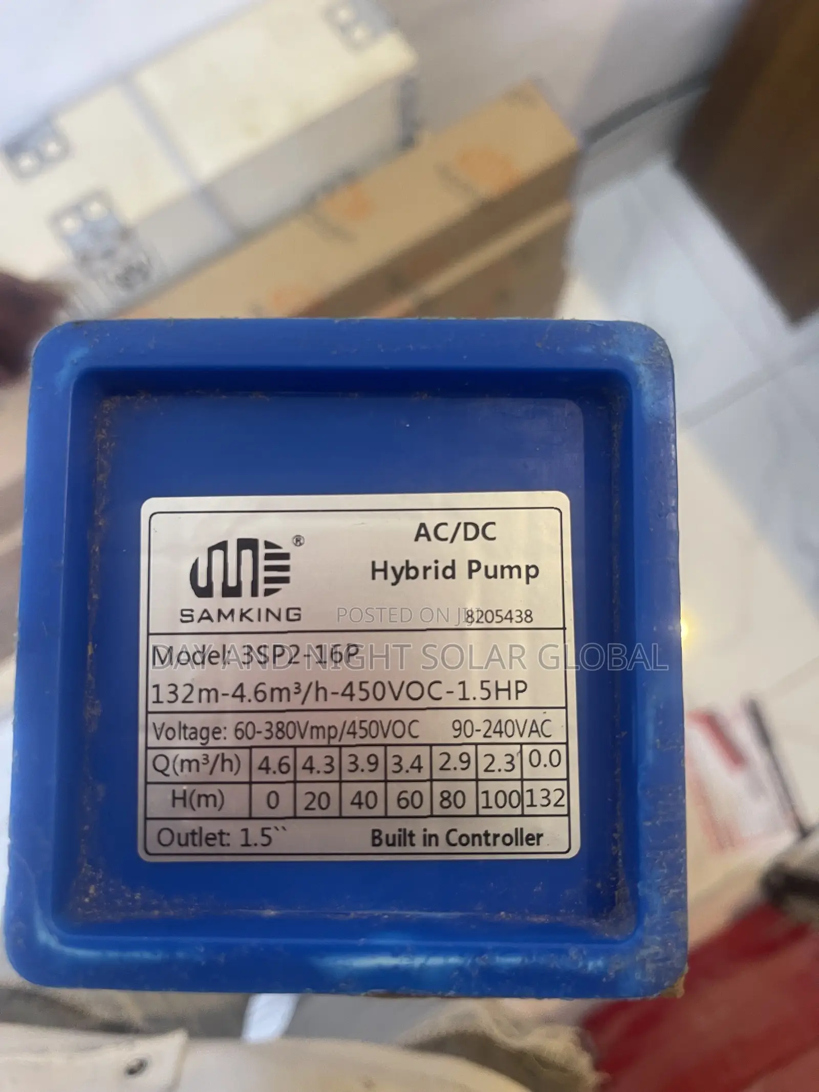 1.5hp AC/Dc Samking Hybrid Solar Sumo Water Pump