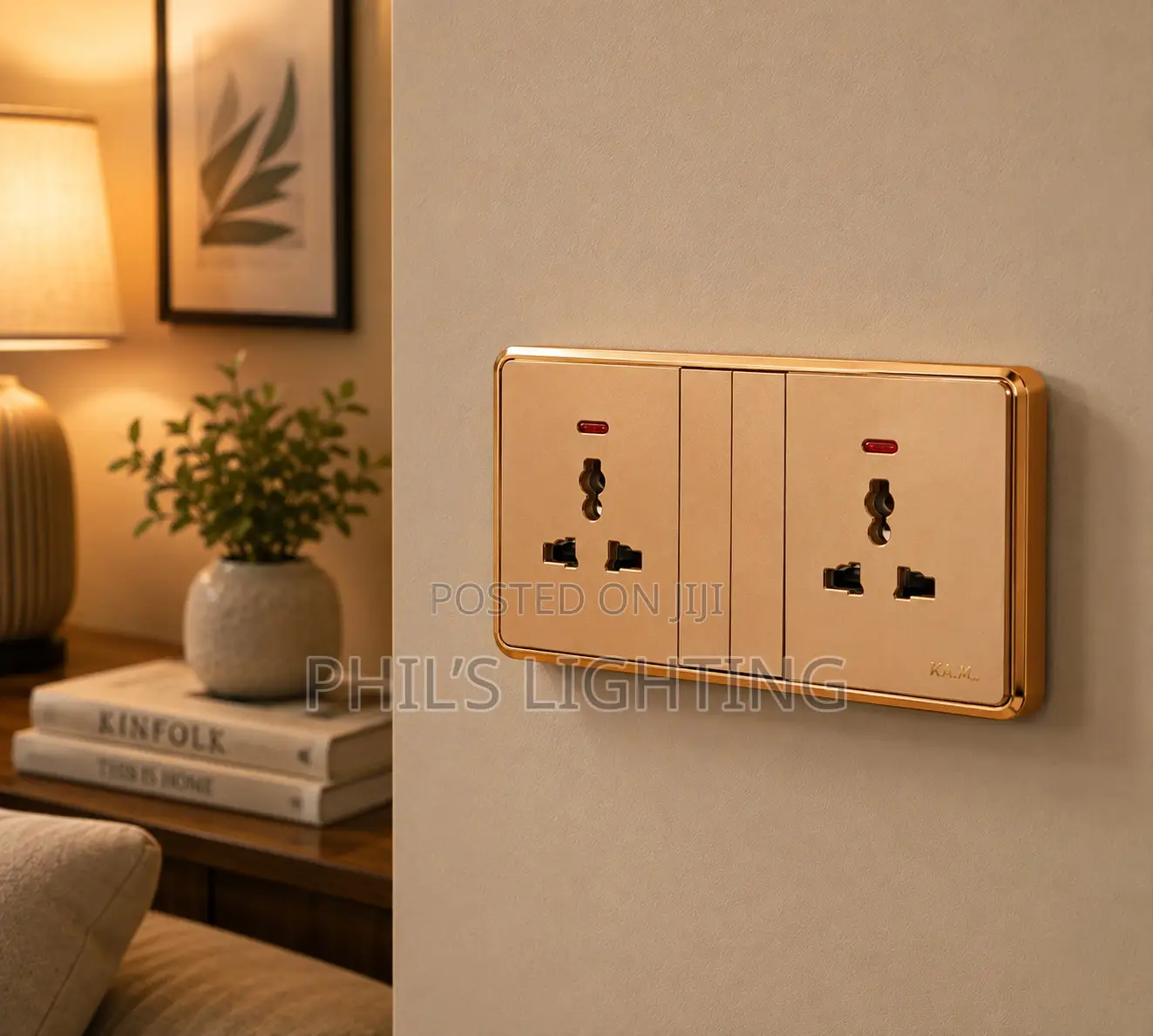 86MM British UK Standard Champagne Gold Socket