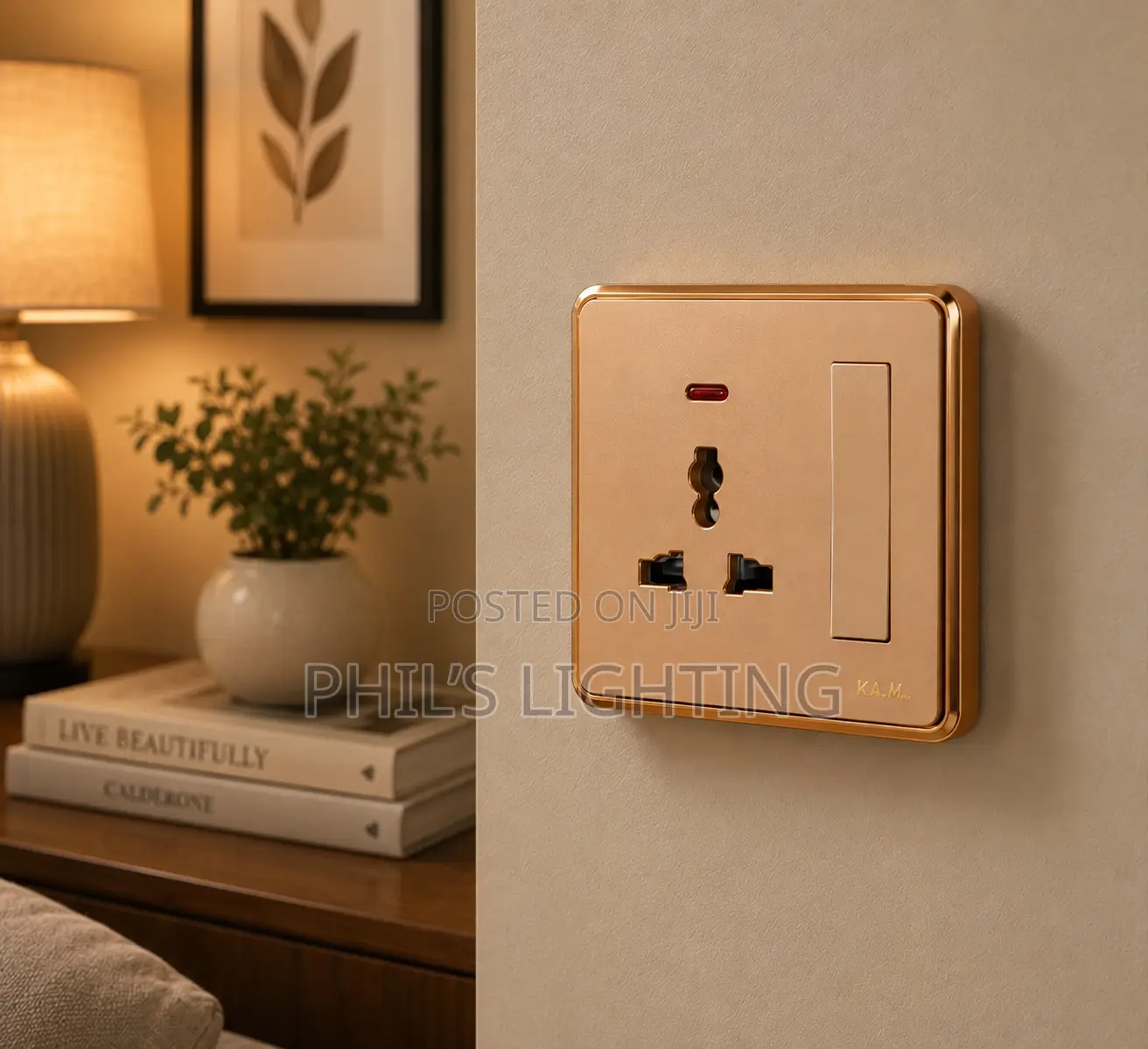 86MM British UK Standard Champagne Gold Socket