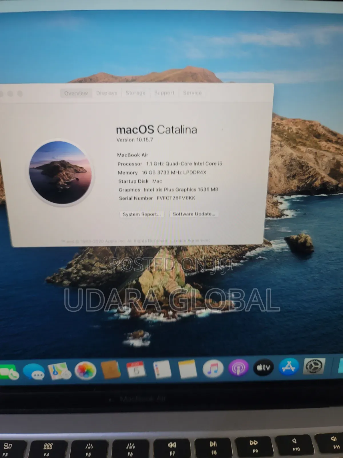 Laptop Apple MacBook Air 2020 16GB Intel Core i5 SSD 1T