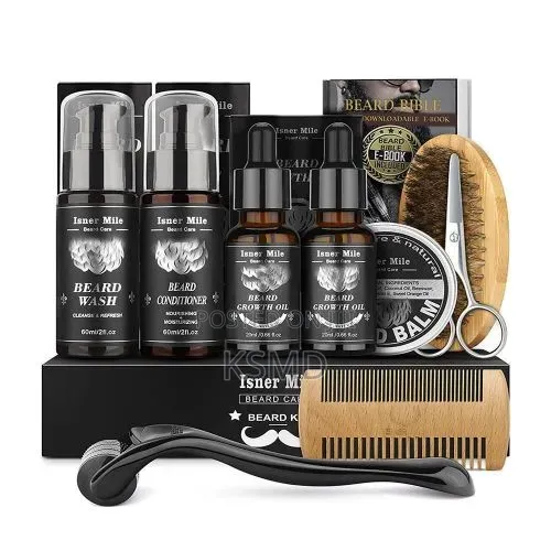 Beard Grooming Kit for Men: Trimming Sets With Beard Wash