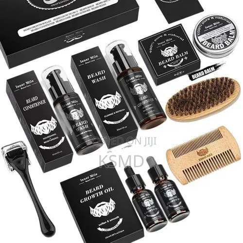 Beard Grooming Kit for Men: Trimming Sets With Beard Wash