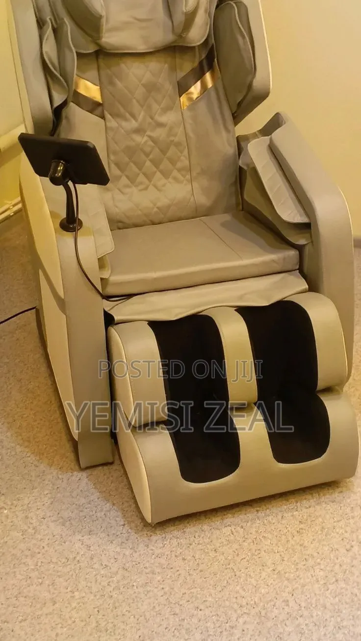 SUPERMAX-PRO Golden Massage Chair With Leg Wear, Eye Wear, Bluetooth.