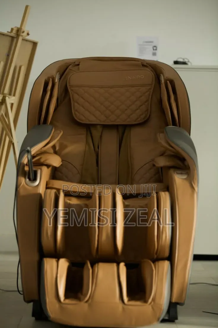 SUPERMAX-PRO Golden Massage Chair With Leg Wear, Eye Wear, Bluetooth.