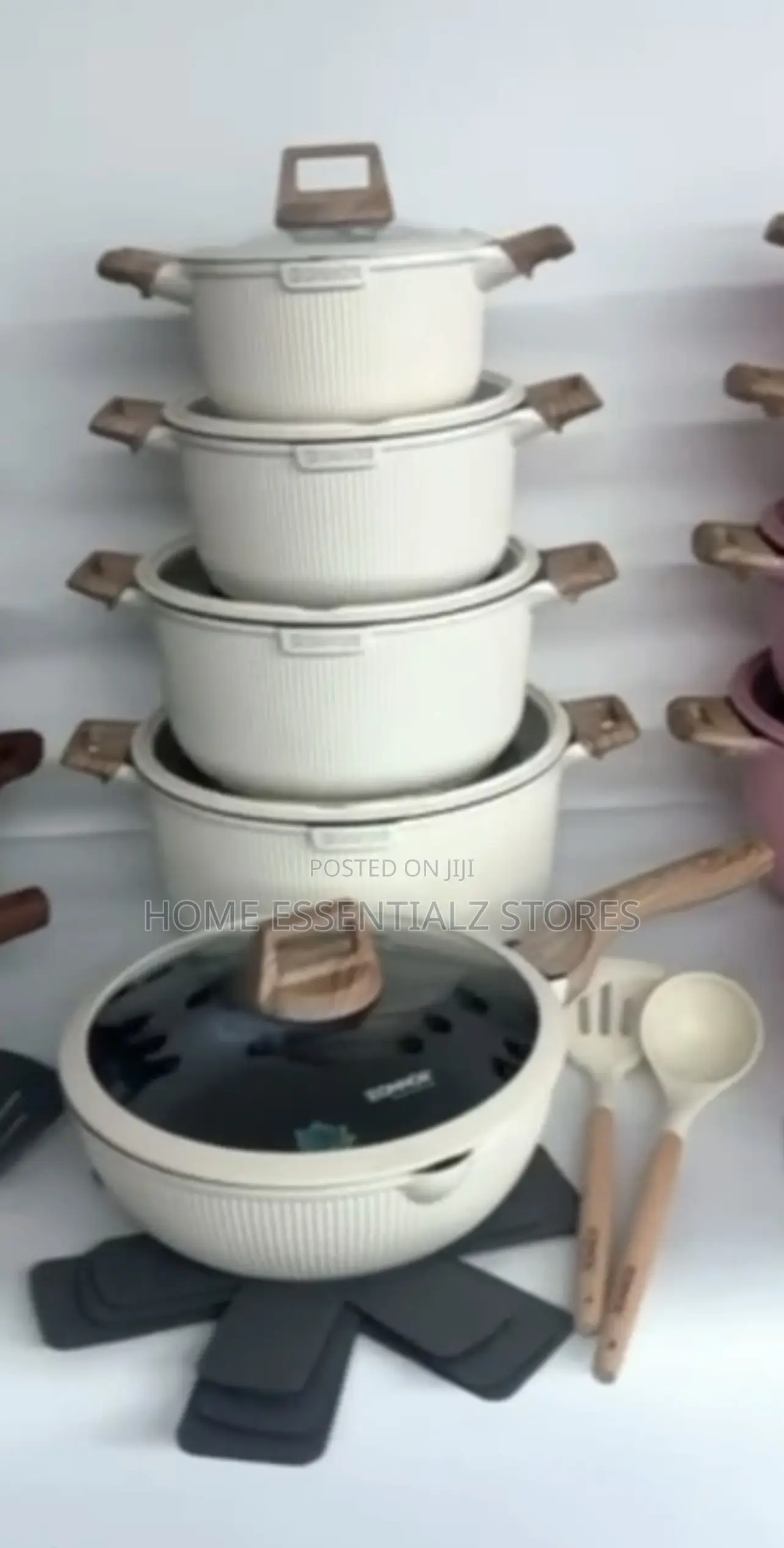 Donnor Non-Stick Granite Cookware Set With Utensils- Donnor Pots