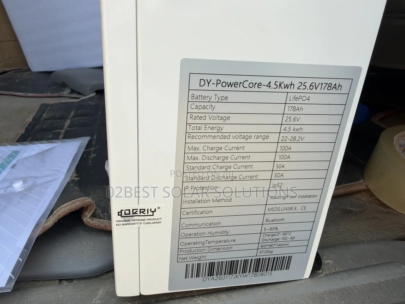Derriq 4.5kwh 24V Strong Lithium Battery