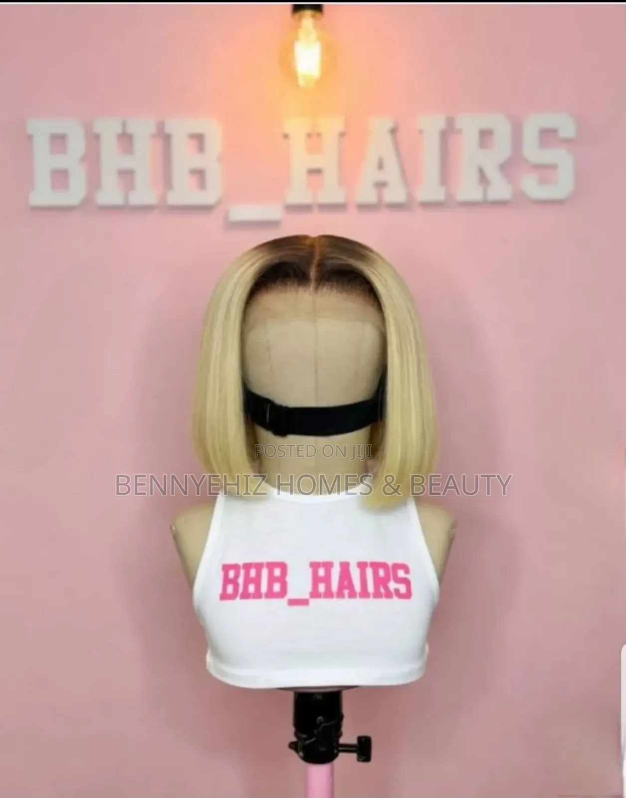 8" Dark Root Blonde Bone Straight