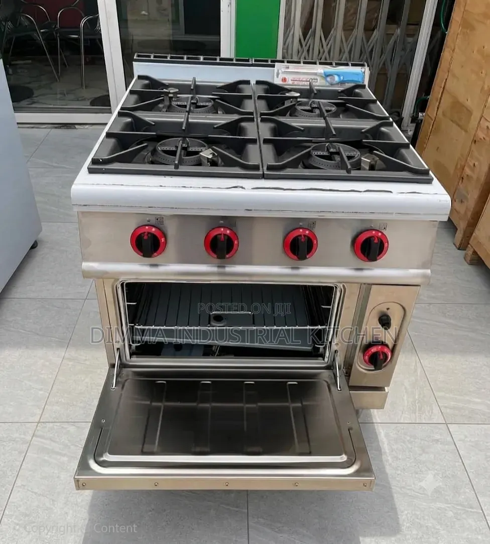 4 Burner Gas Cooker With Gas Oven