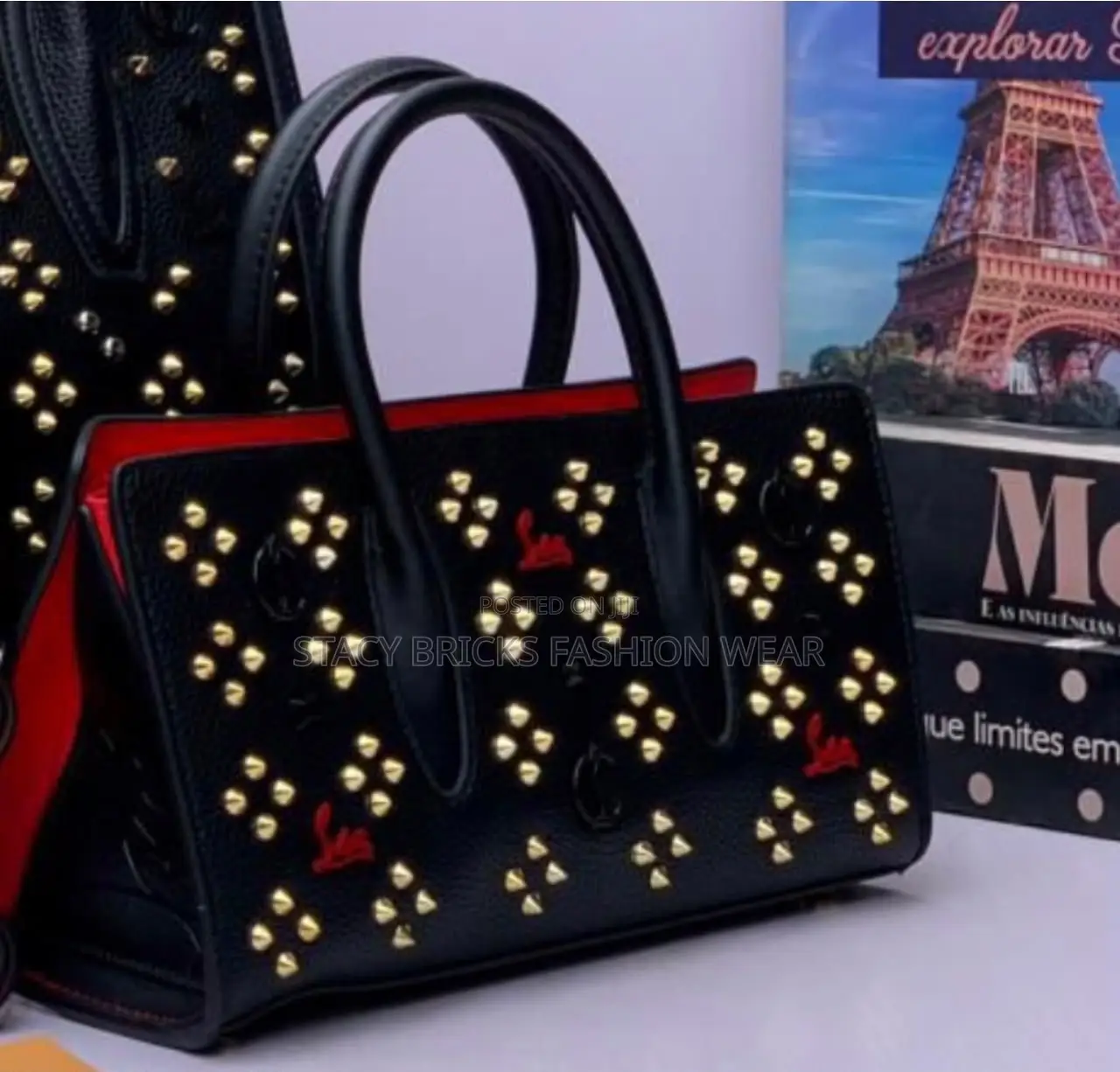 High Quality Lather Bag Original Comes Only in Black Colour