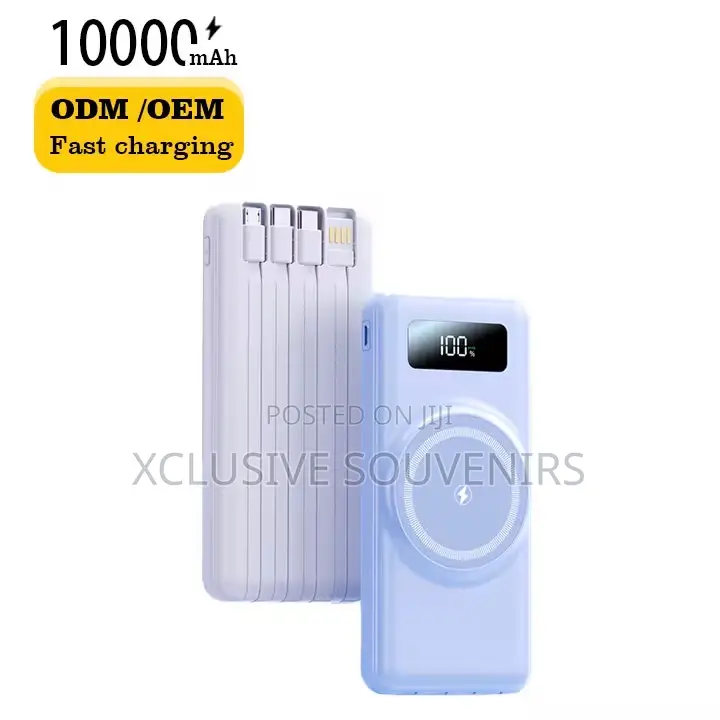 10000mAh Fast Charging Wireless Power Bank With Digital Power Display