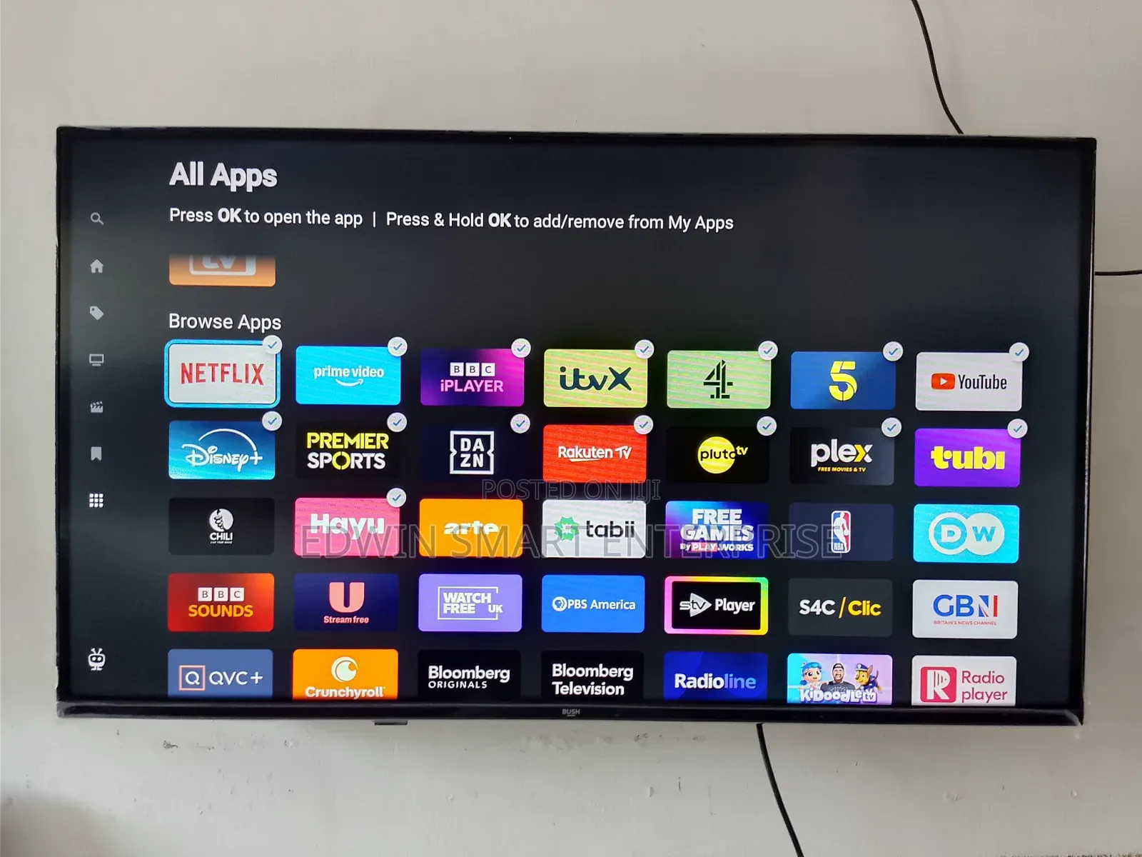 Bush Frameless Smart Television 40 Inches