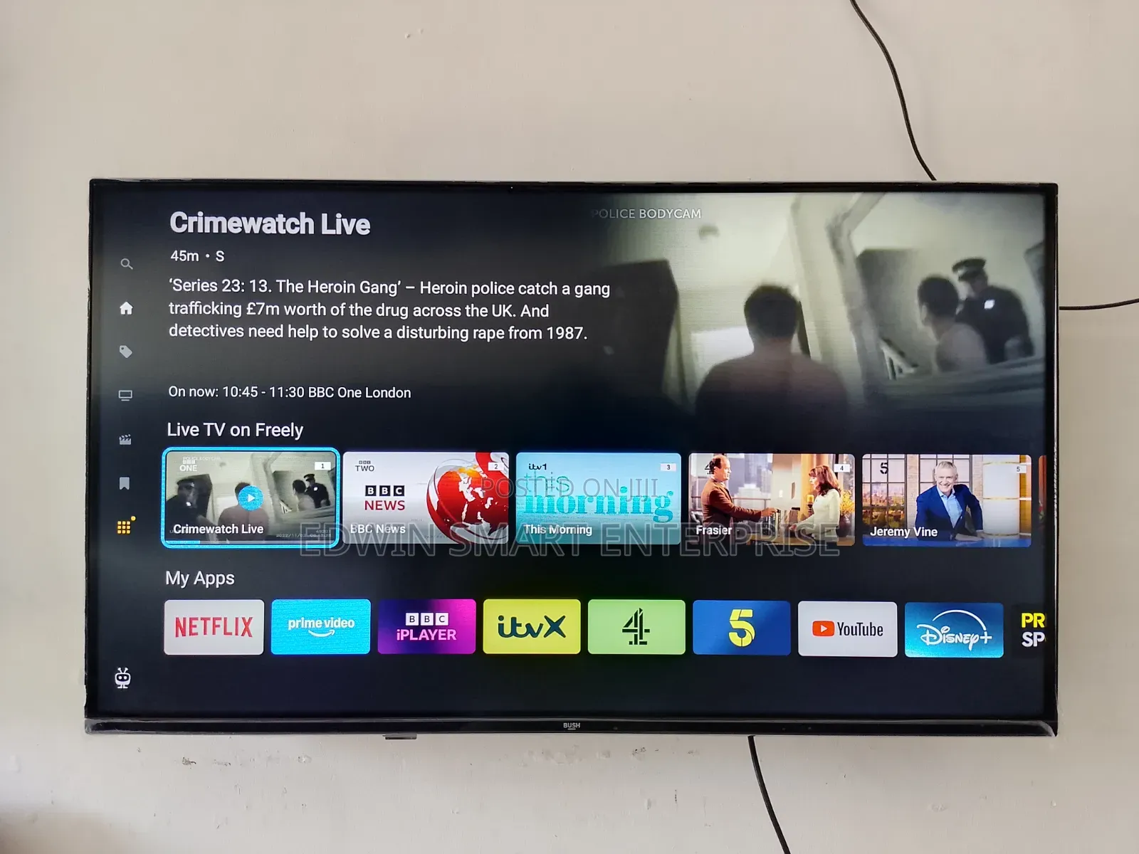 Bush Frameless Smart Television 40 Inches