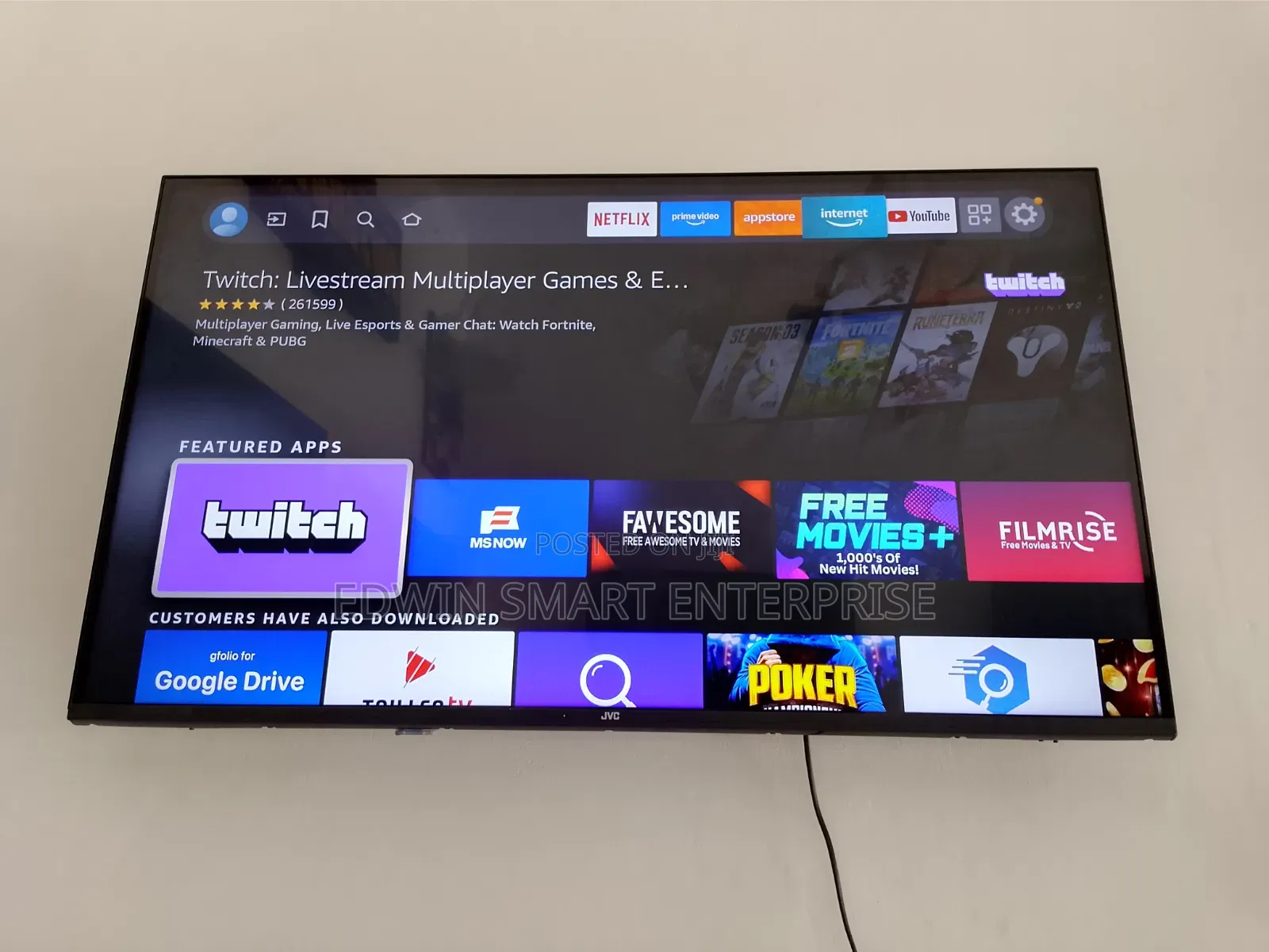 JVC Smart Fire Television 43 Inches