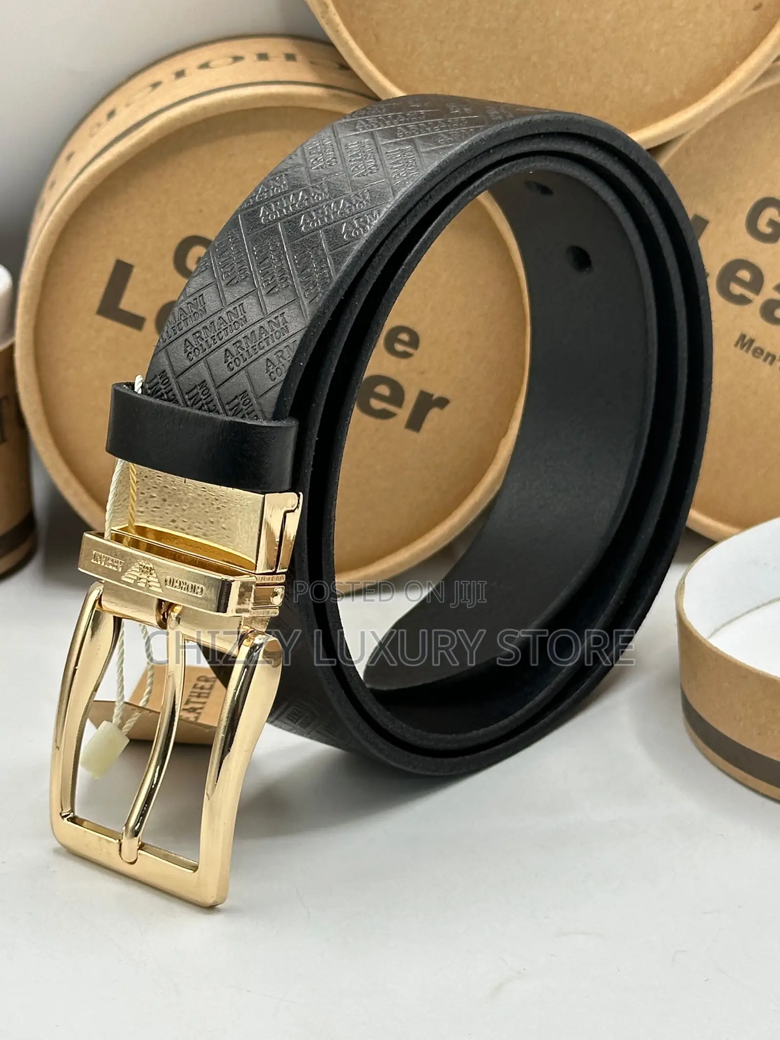 Emporio Armani Quality Luxury Men Genuine Leather Belt