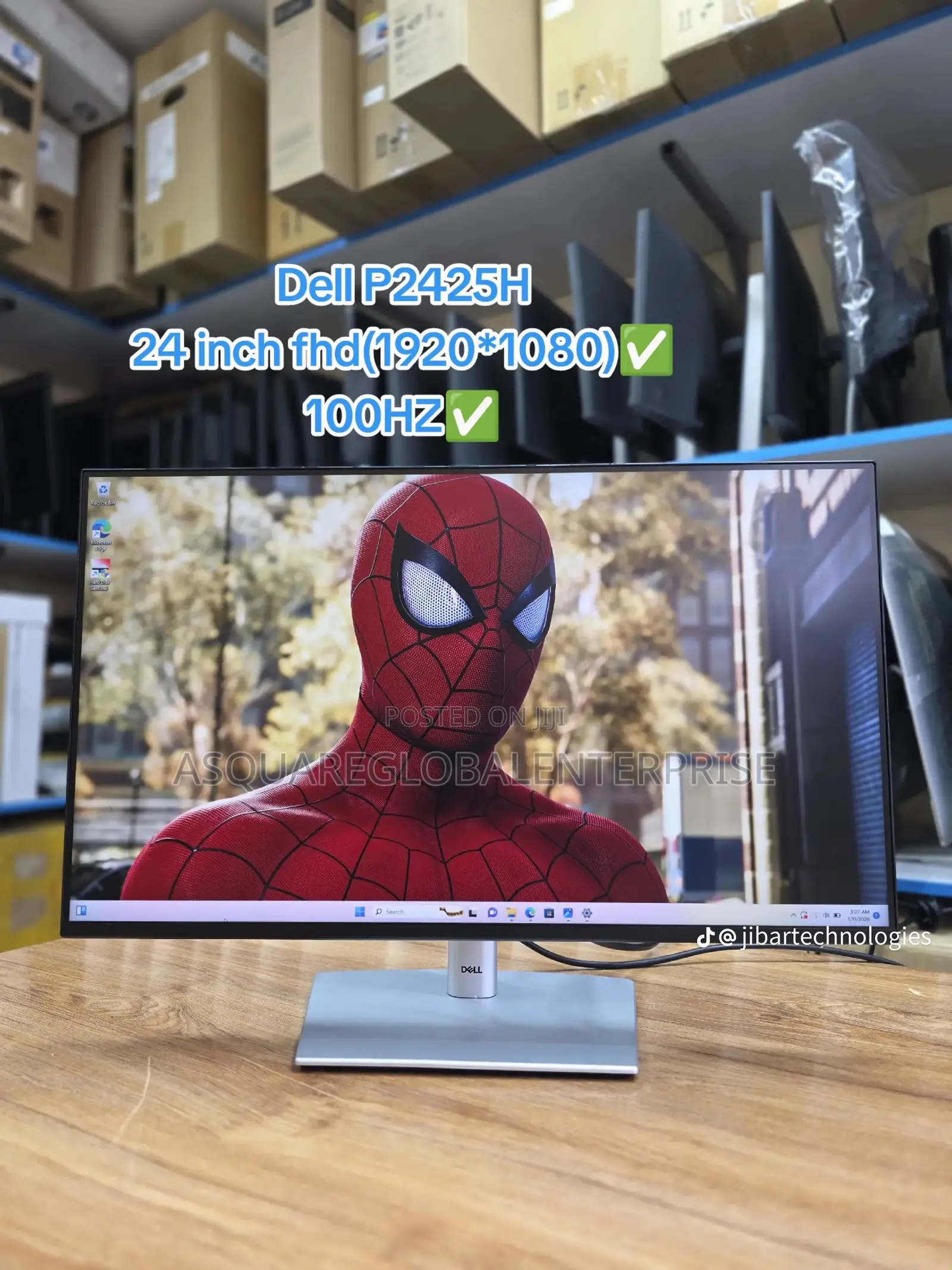 Dell P2425H 24inch Professional 100hz Monitor