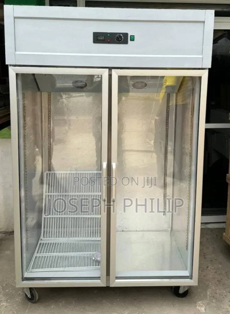 Stainless Steel Double Door Display