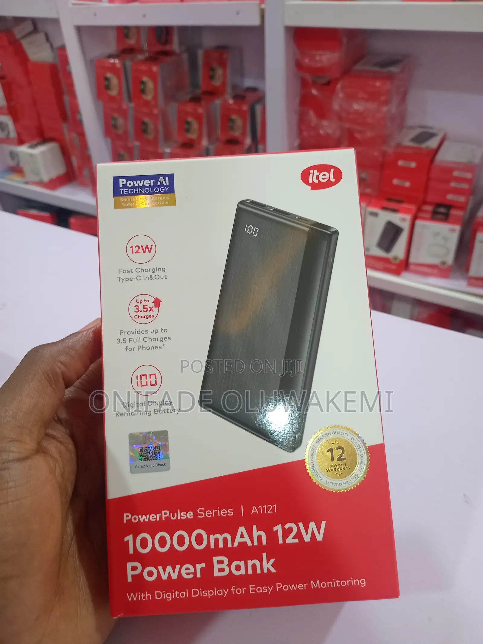 10,000mAh Itel Power Bank A1121